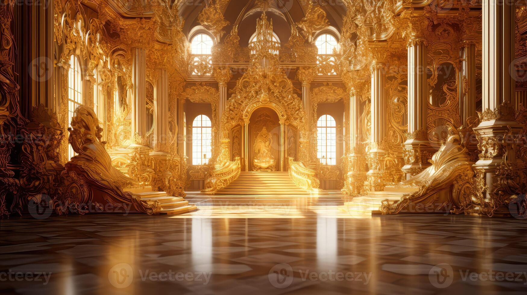 intricate gold architecture photo