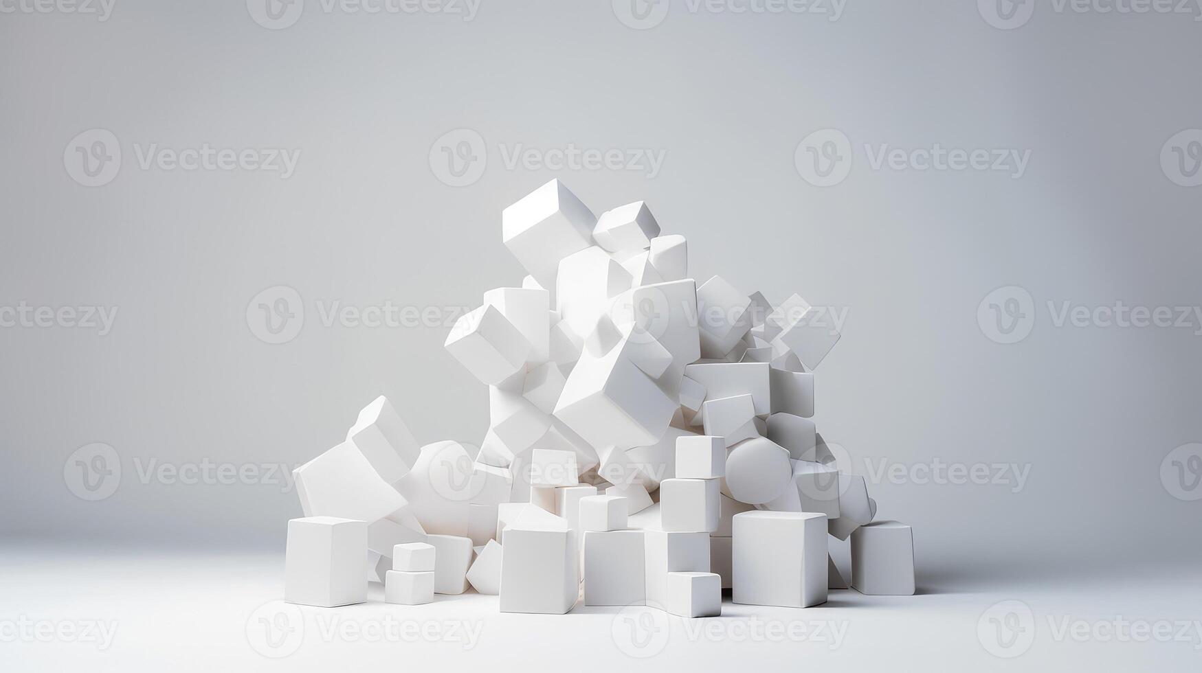 geometric abstract data white photo