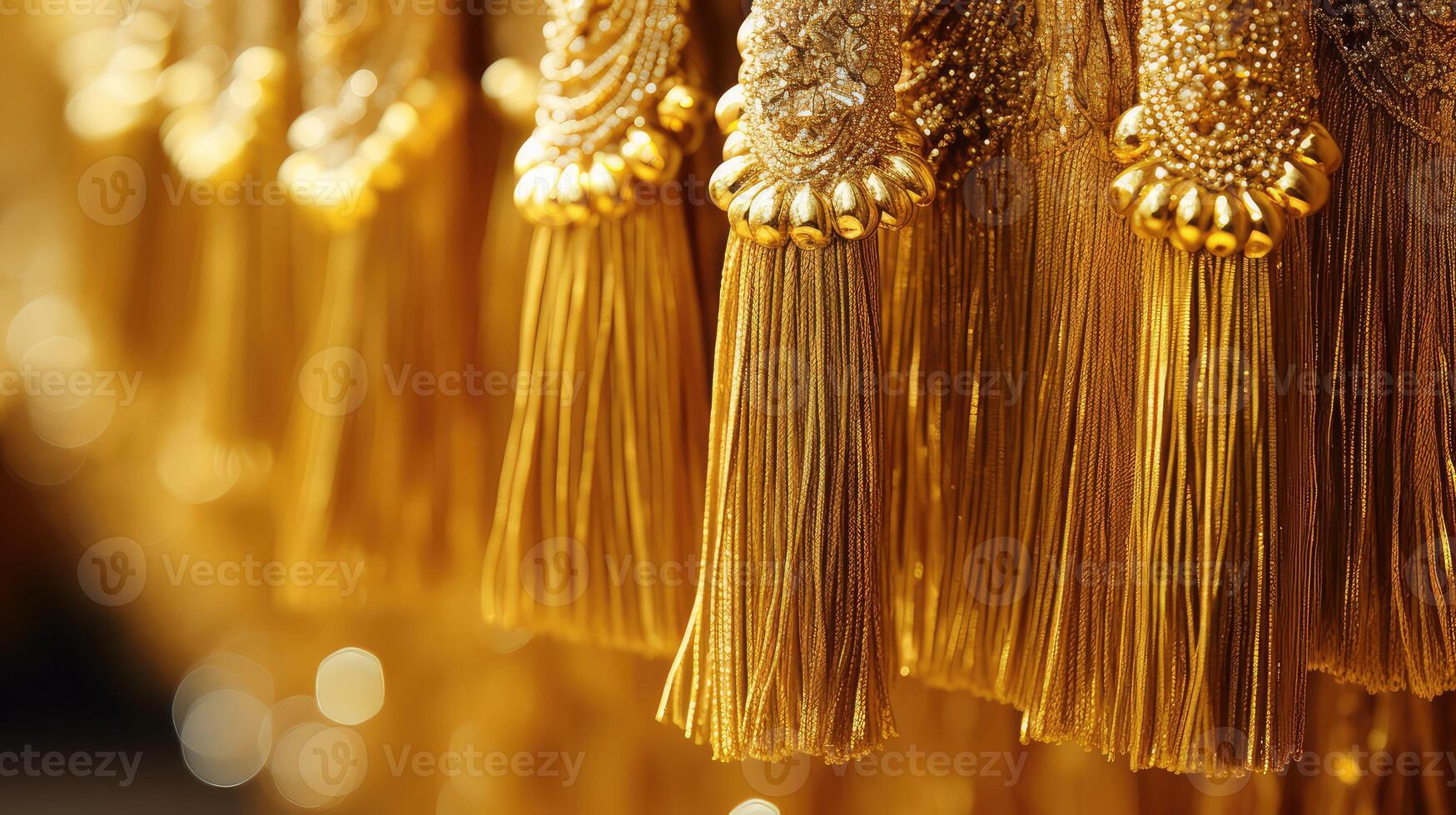 decor gold tassels photo