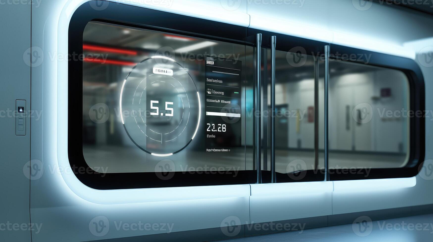 futuristic subway doors photo