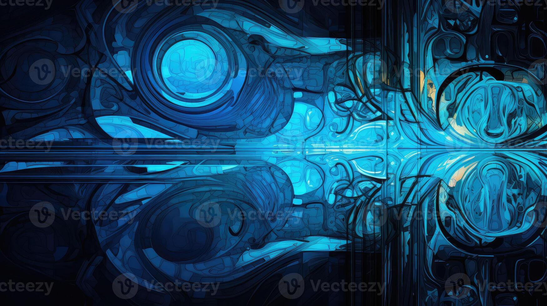patterns blue abstract art photo