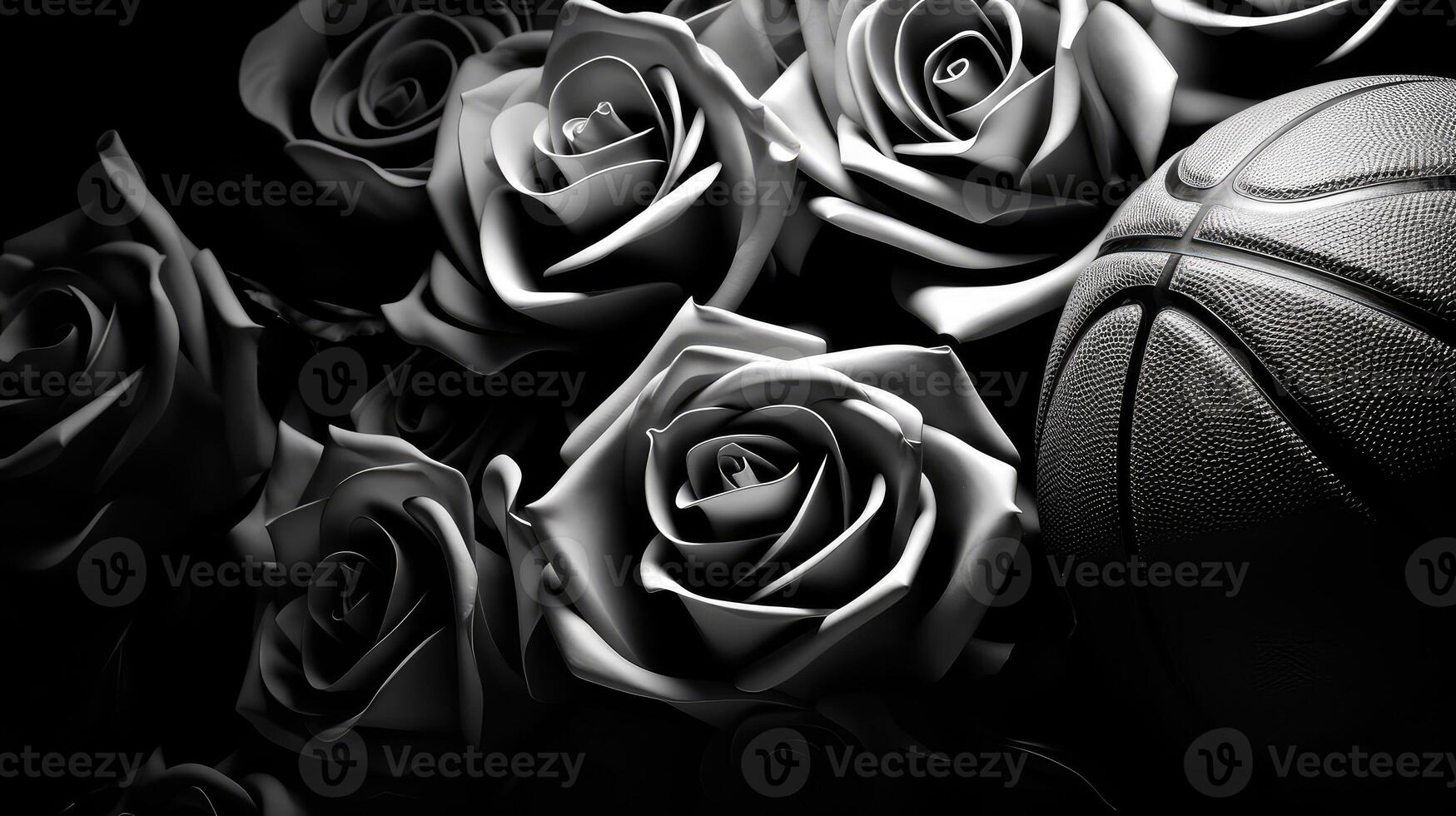 petals black basketball background photo