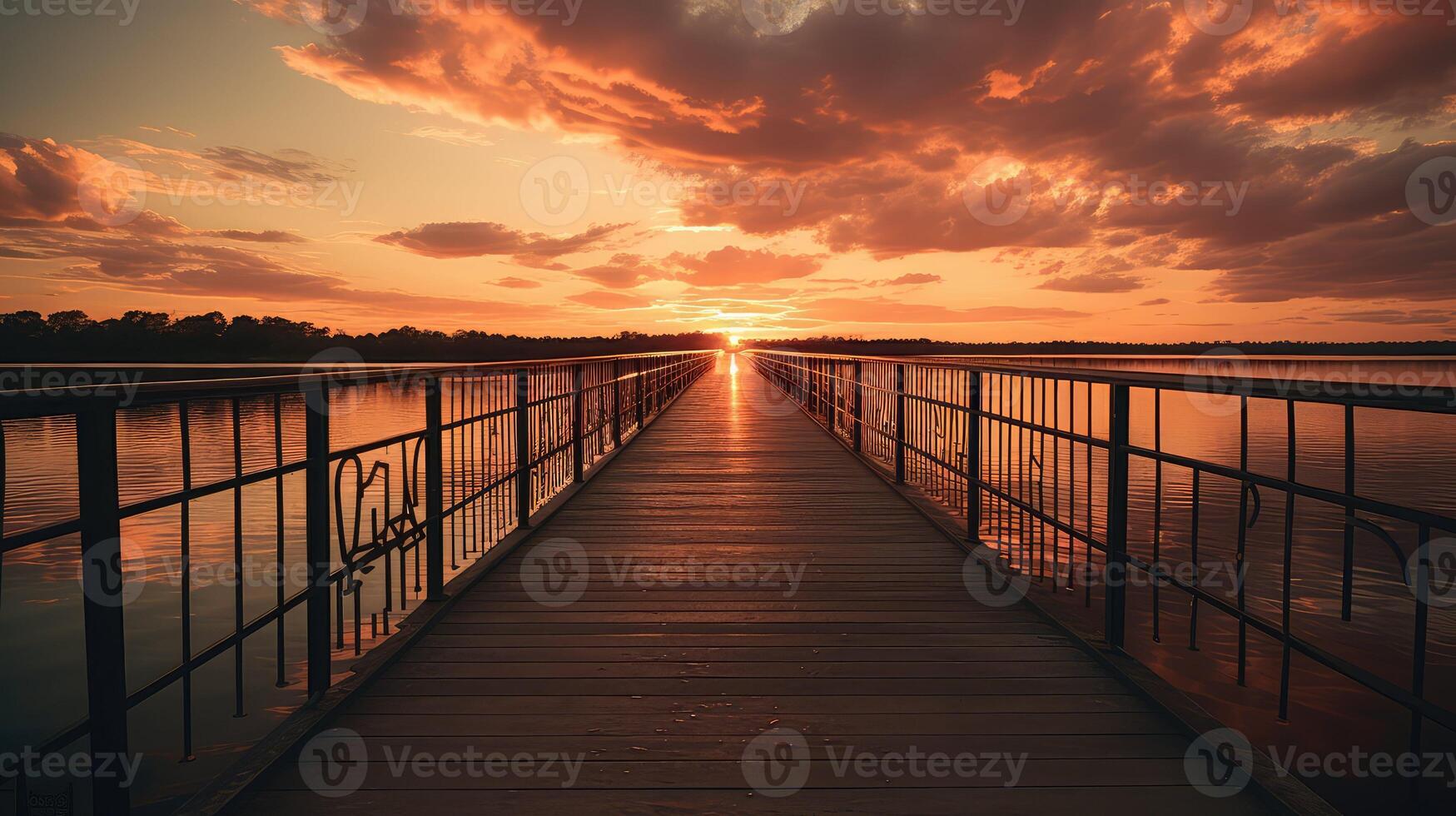 water metal pier photo