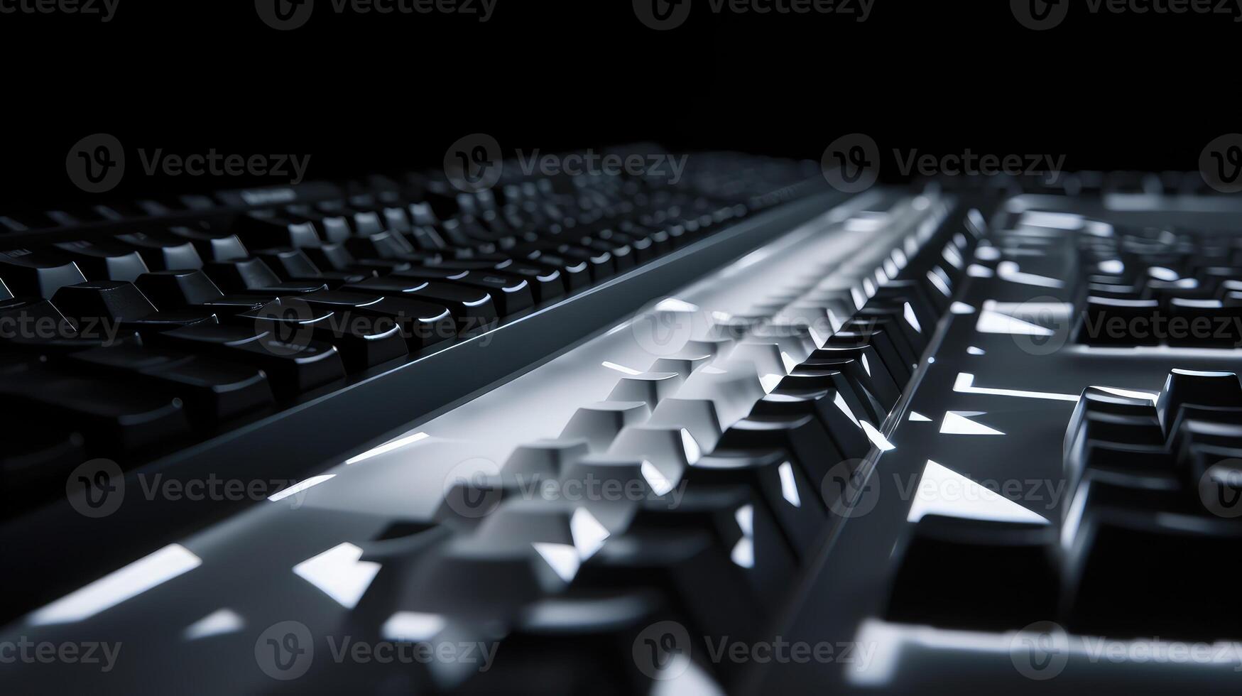illuminated black keyboard photo
