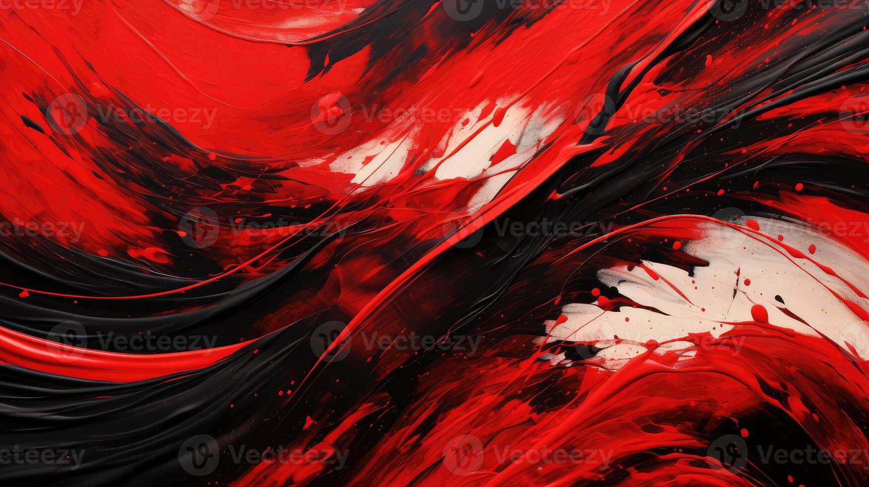 painting black and red pattern photo