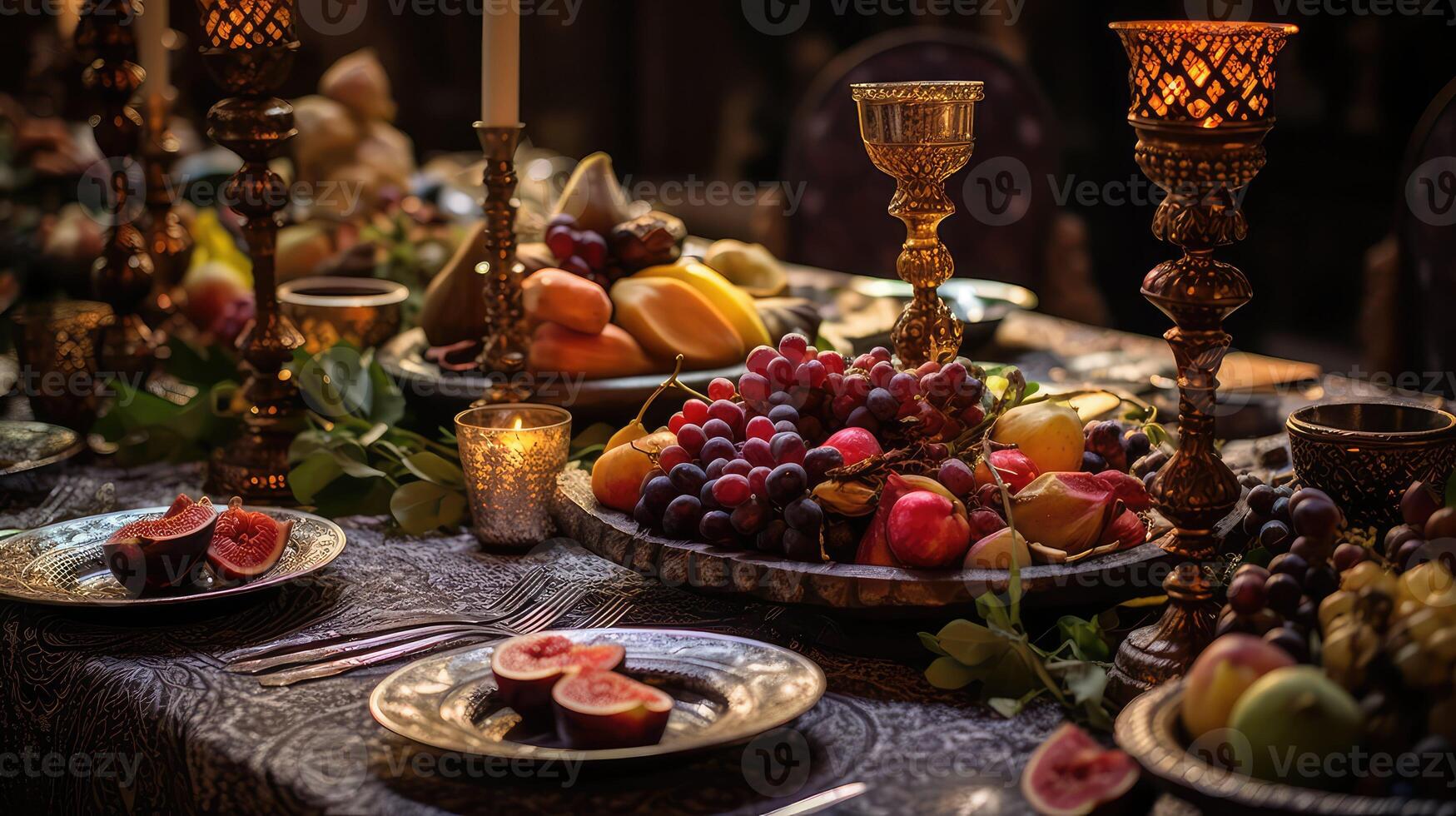 feast medieval table photo