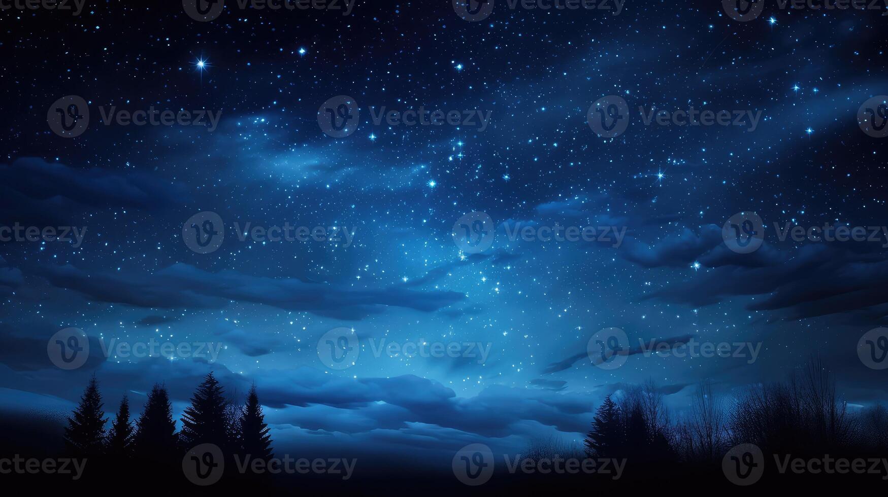 stars blue to black background photo