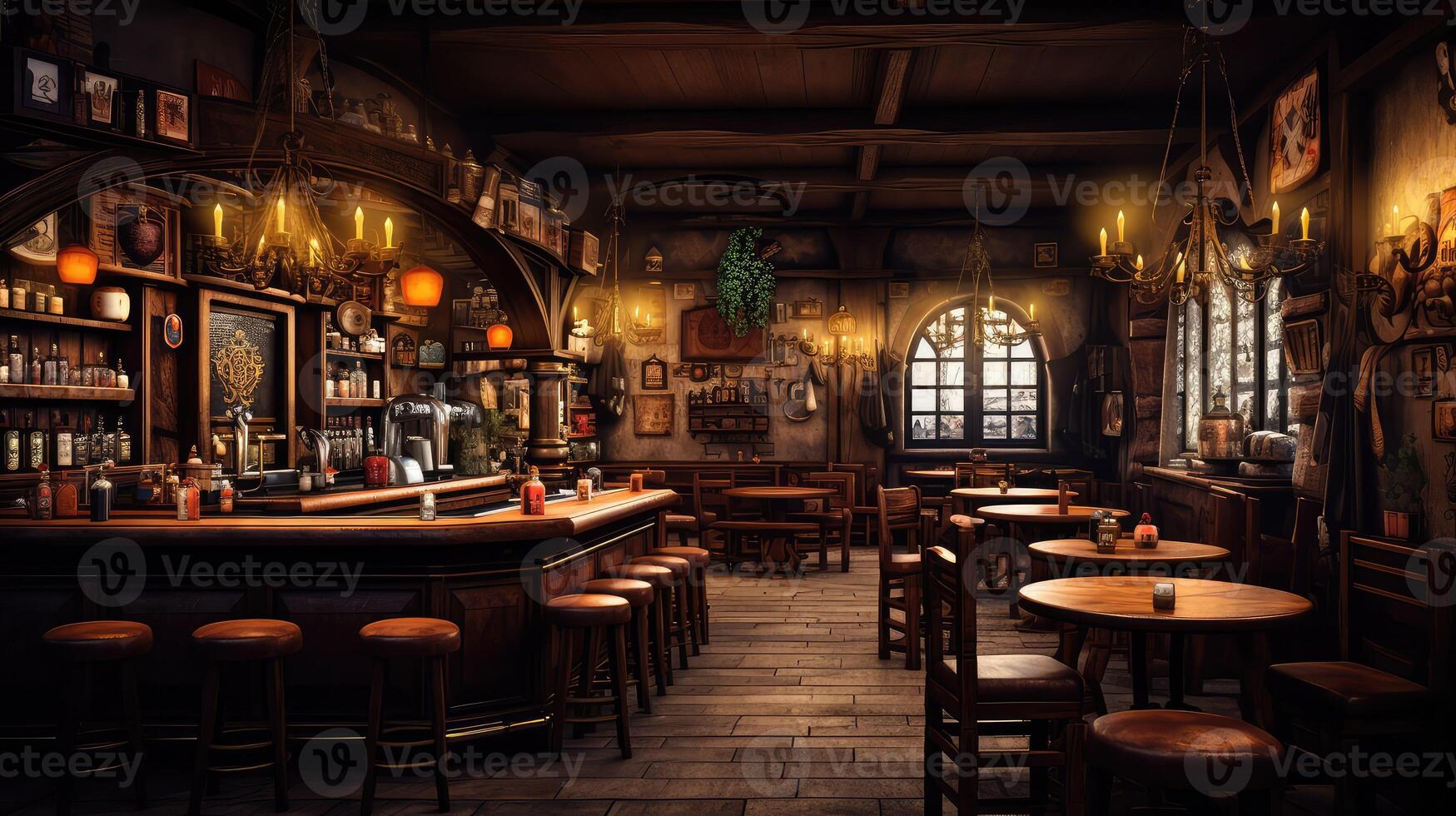 chairs beer pub photo