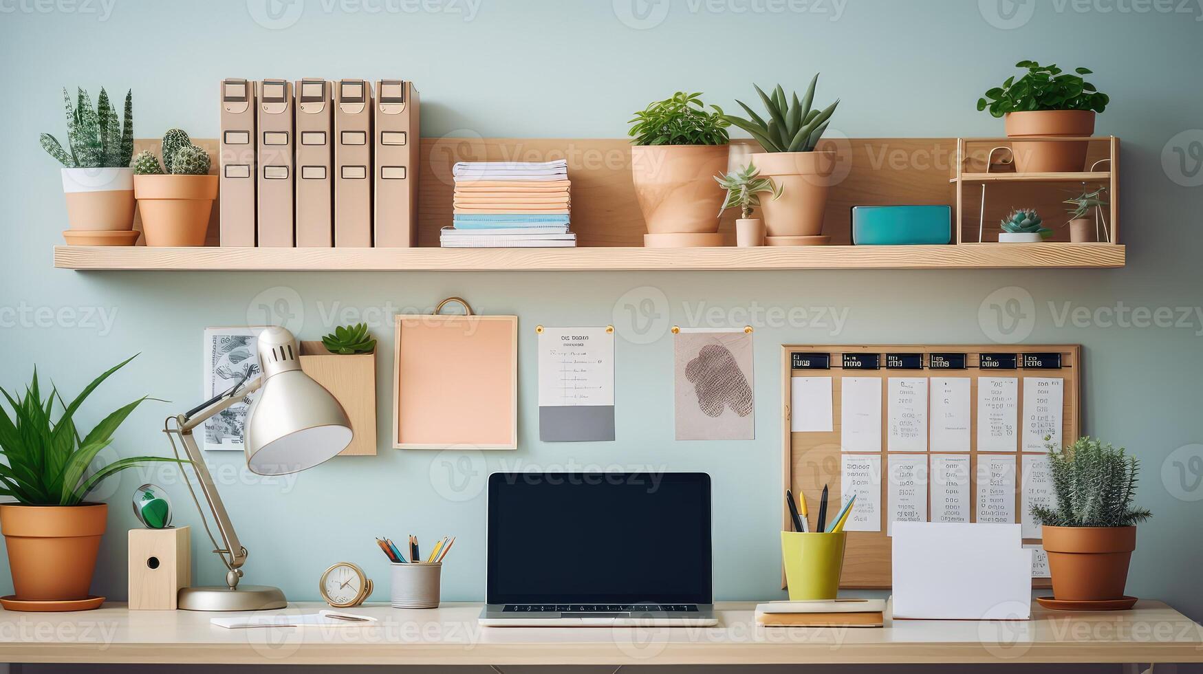 workspace office desk organization photo