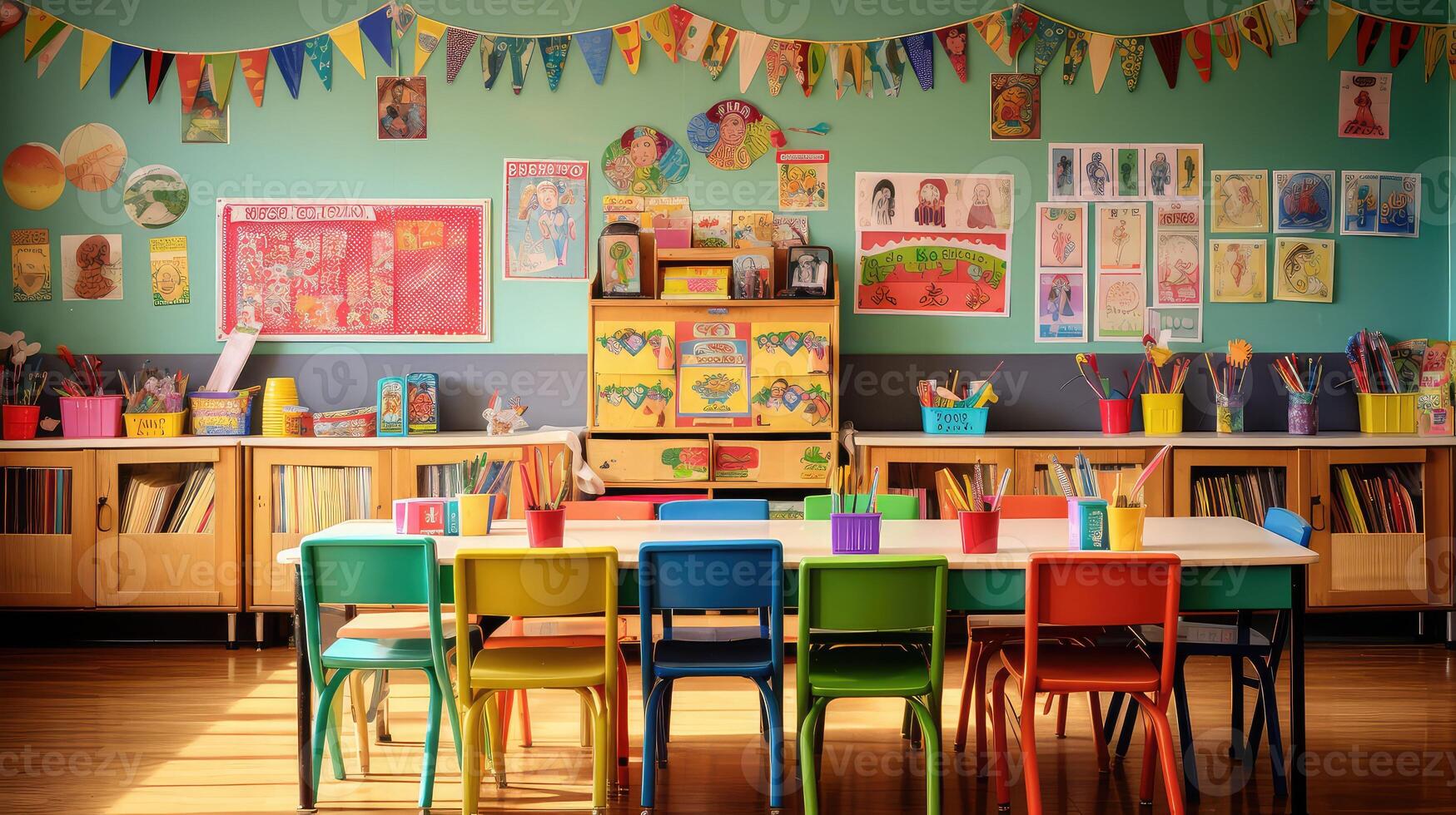 classroom childrens desk photo