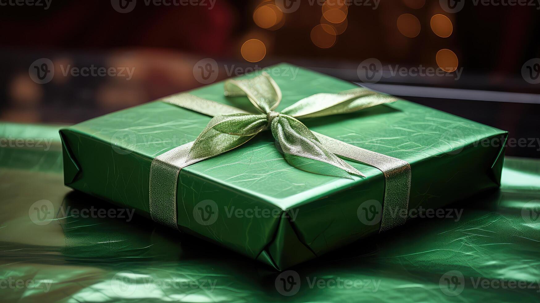 wrapping green foil photo