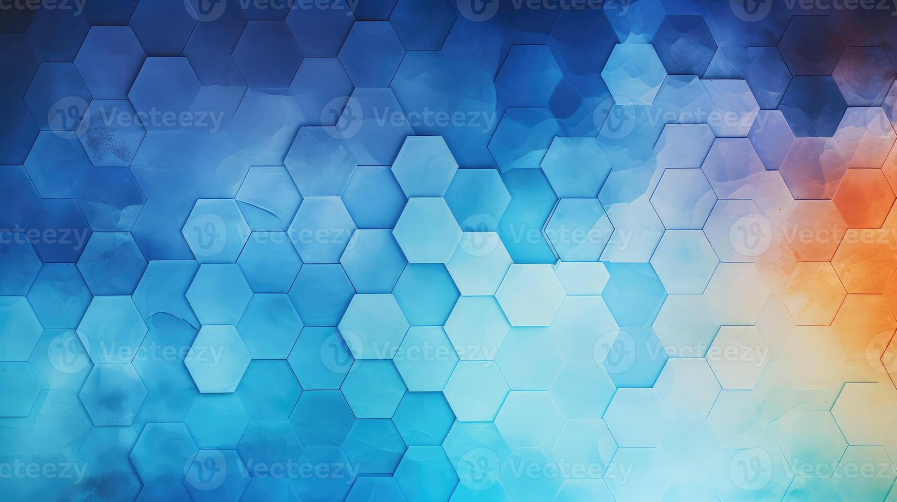 colors blue hexagon gradient photo