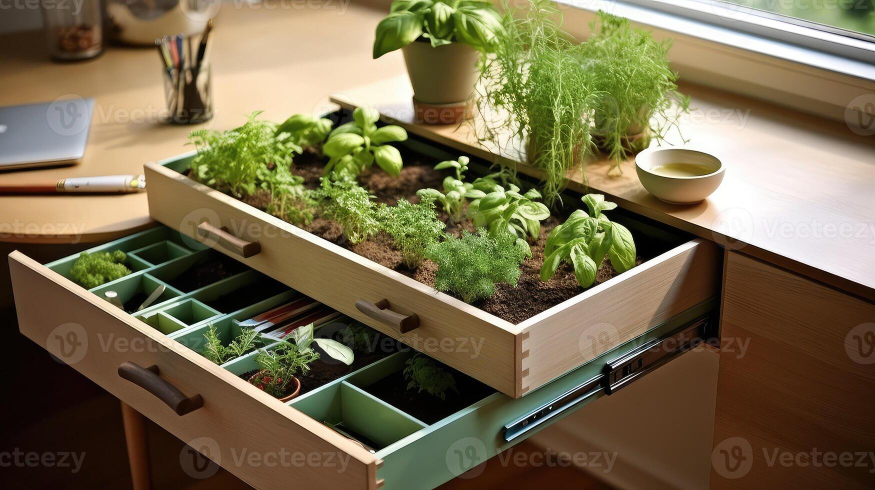 basil desk drawer photo