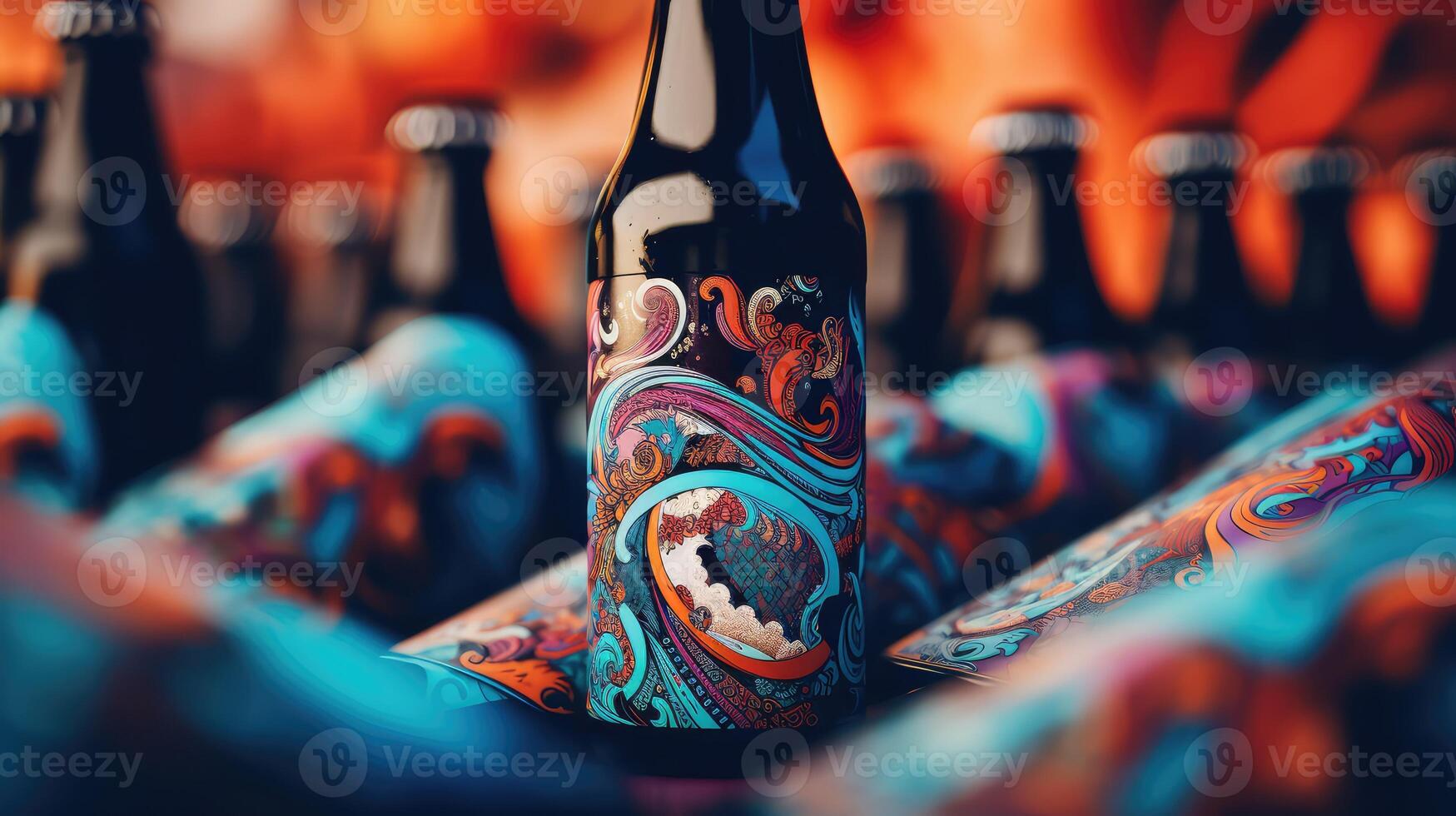 intricate beer label photo