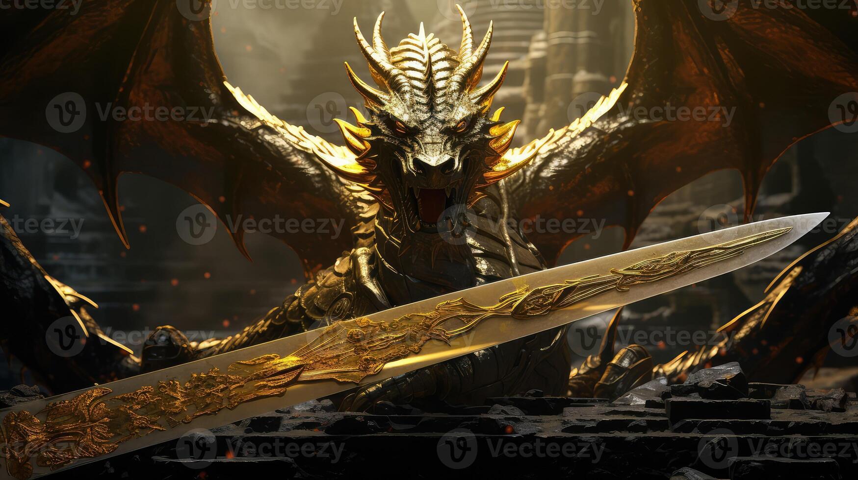 treasure sword gold photo
