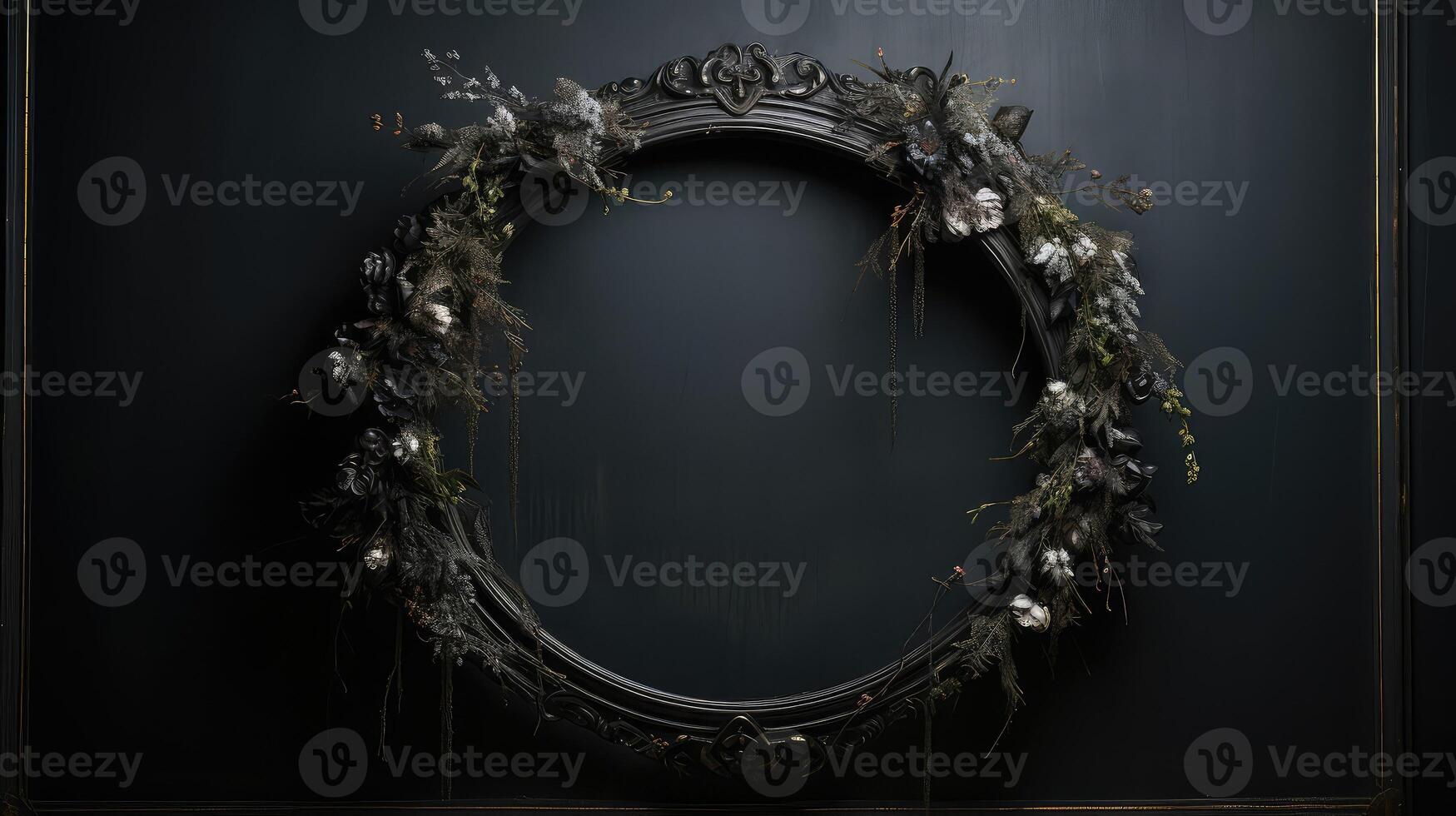 mystery black wreath photo