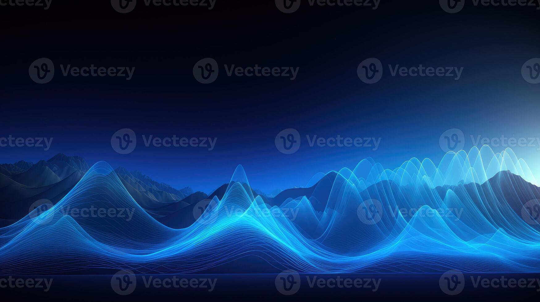 amplitude blue sound wave photo