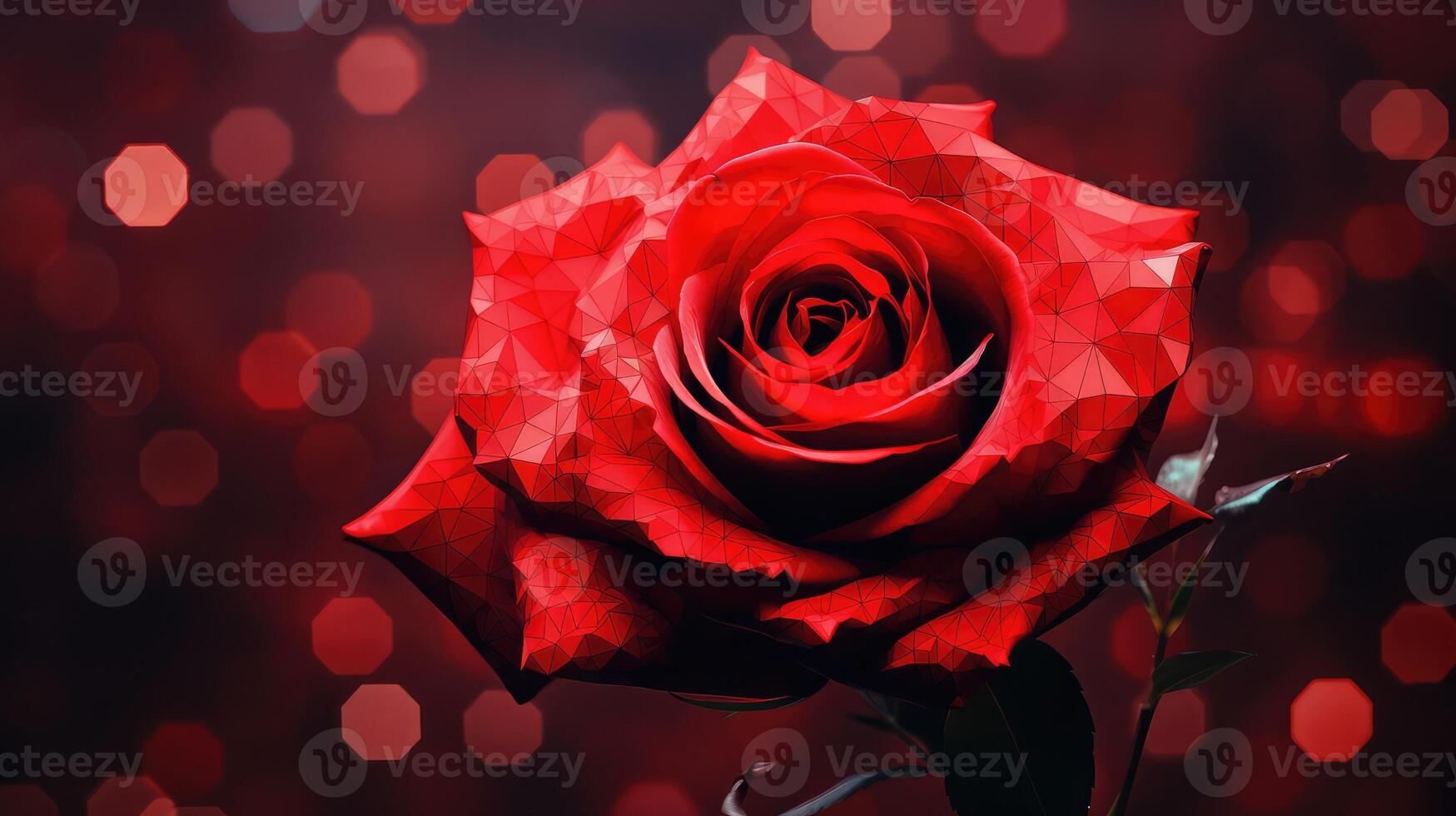 elegance red pixels photo