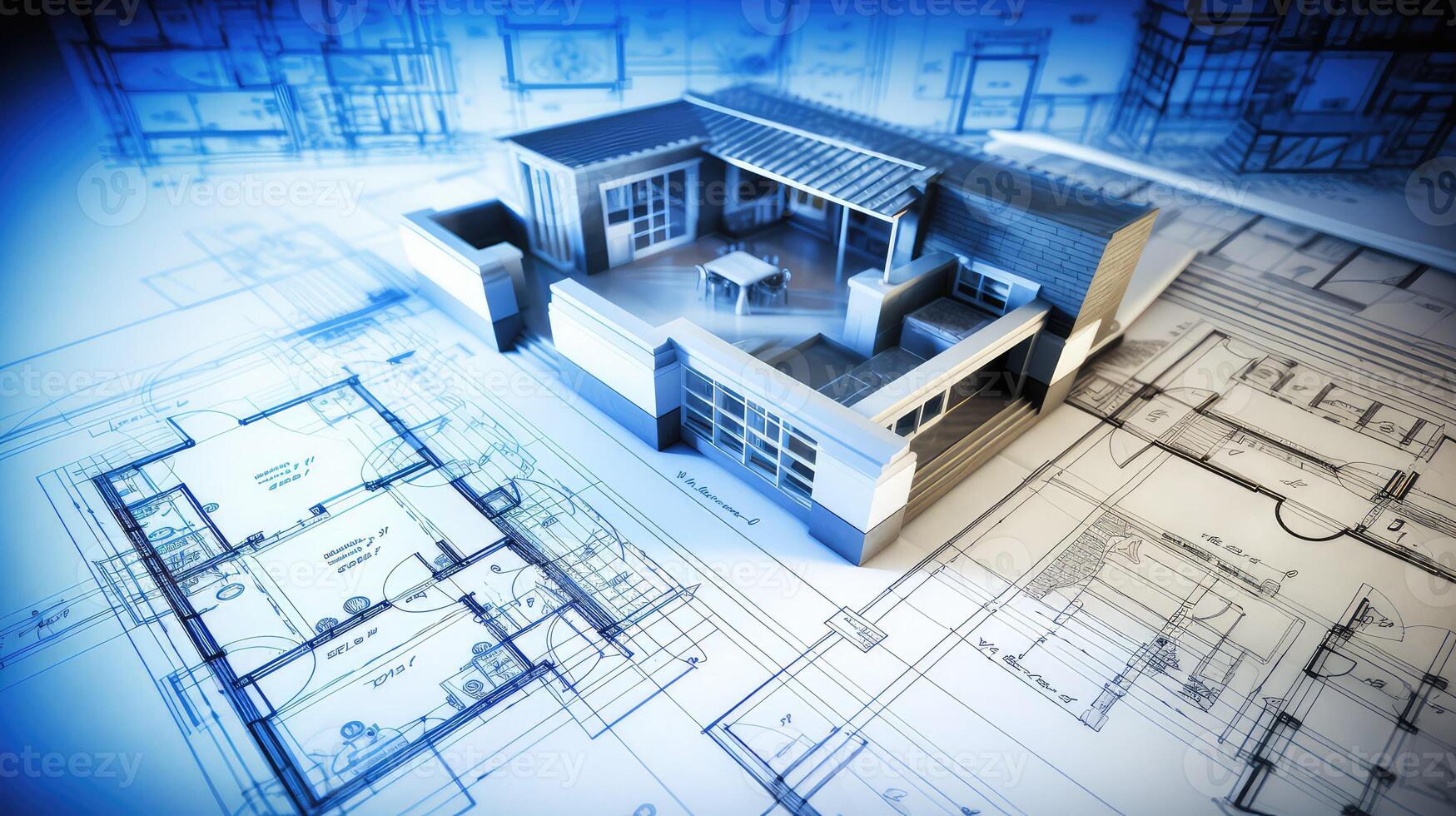 layout house blueprints photo