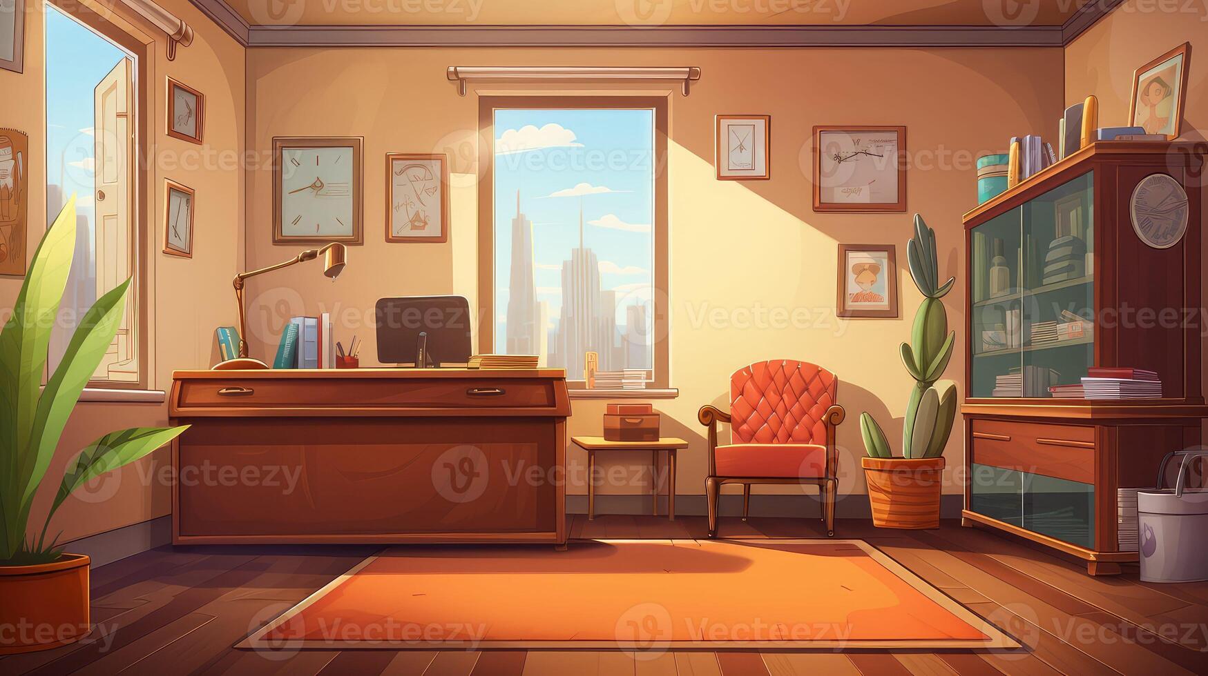 desk medical office background photo