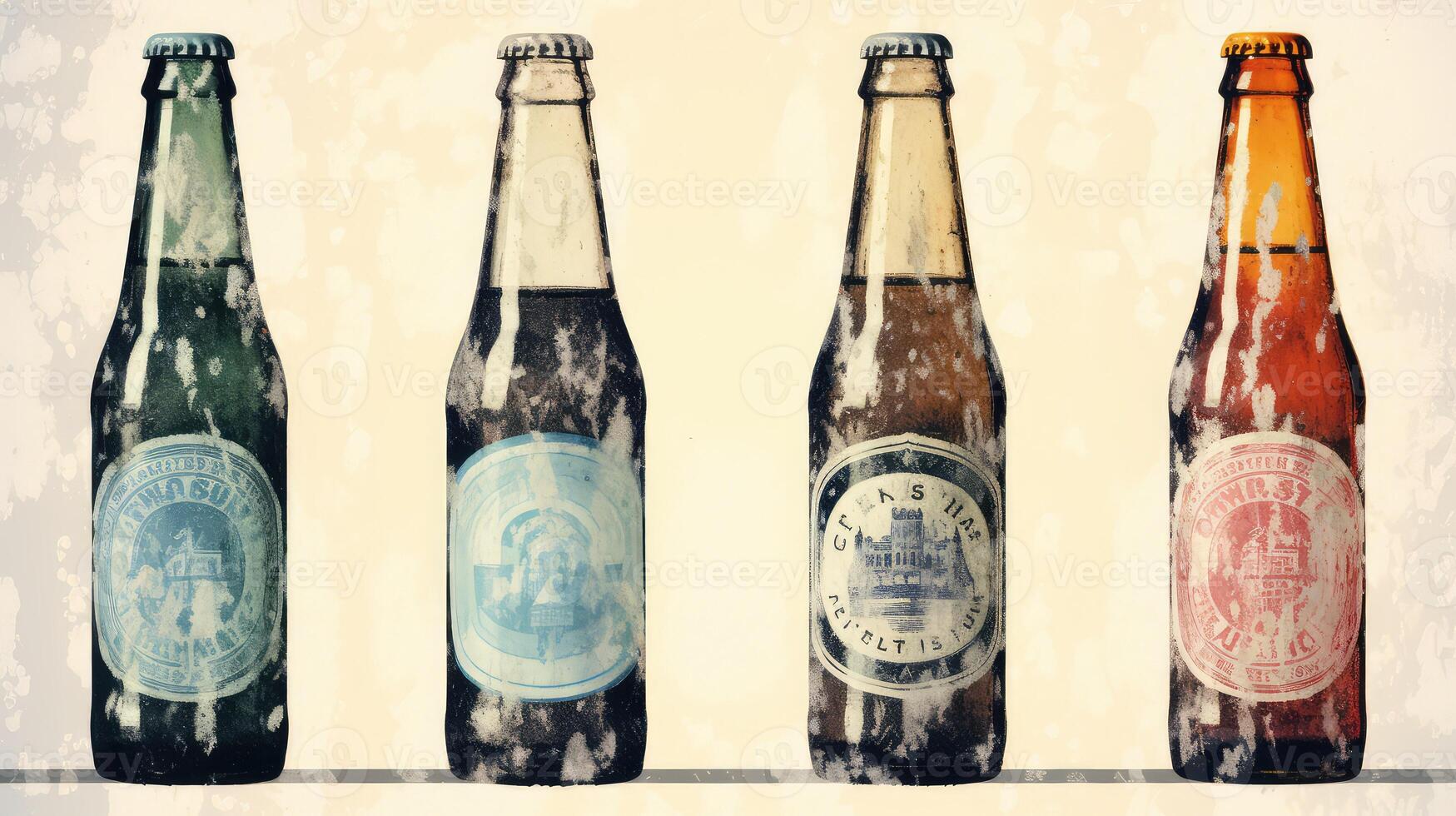 retro beer bottle clip art photo