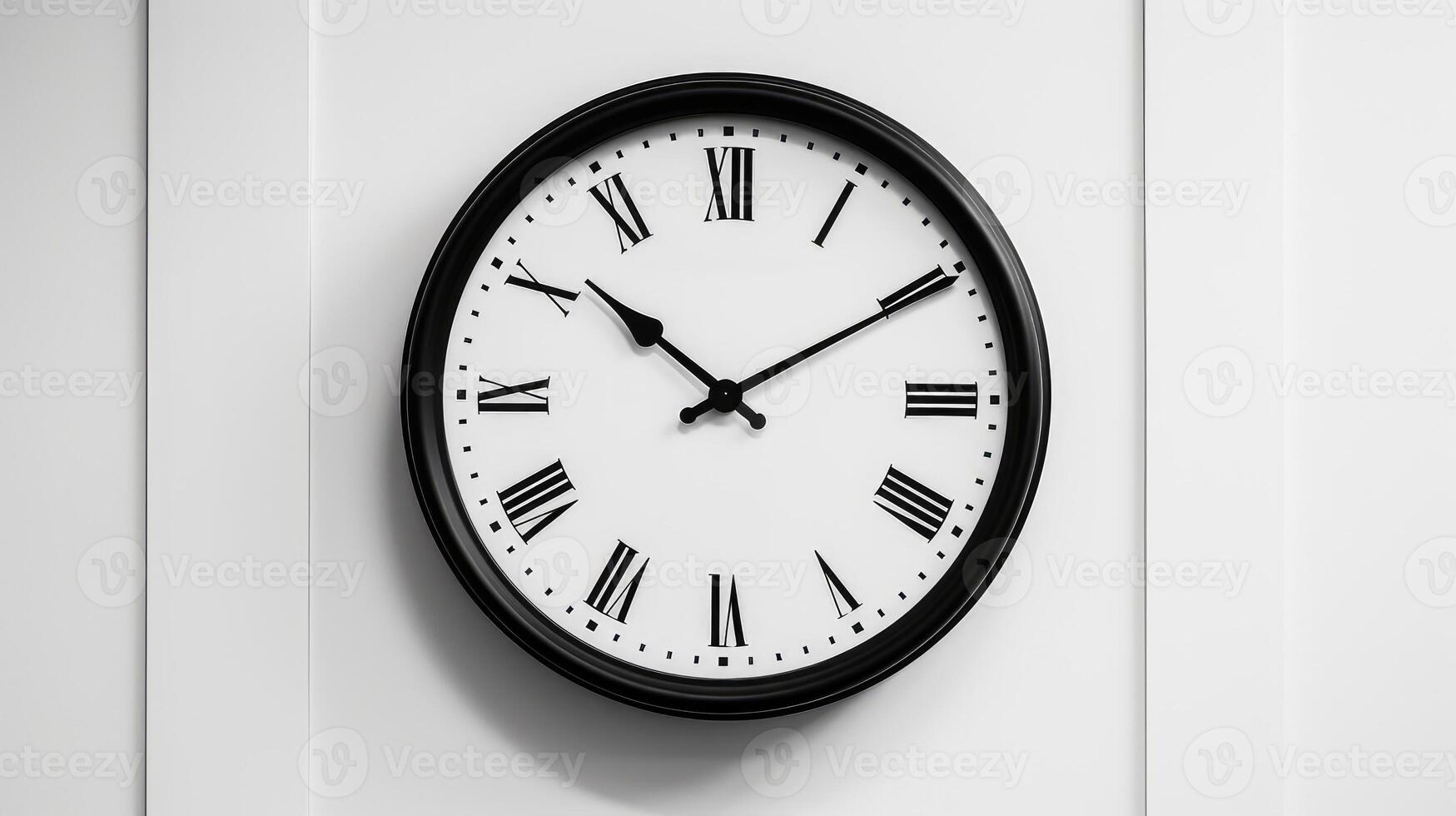 roman black and white clock photo