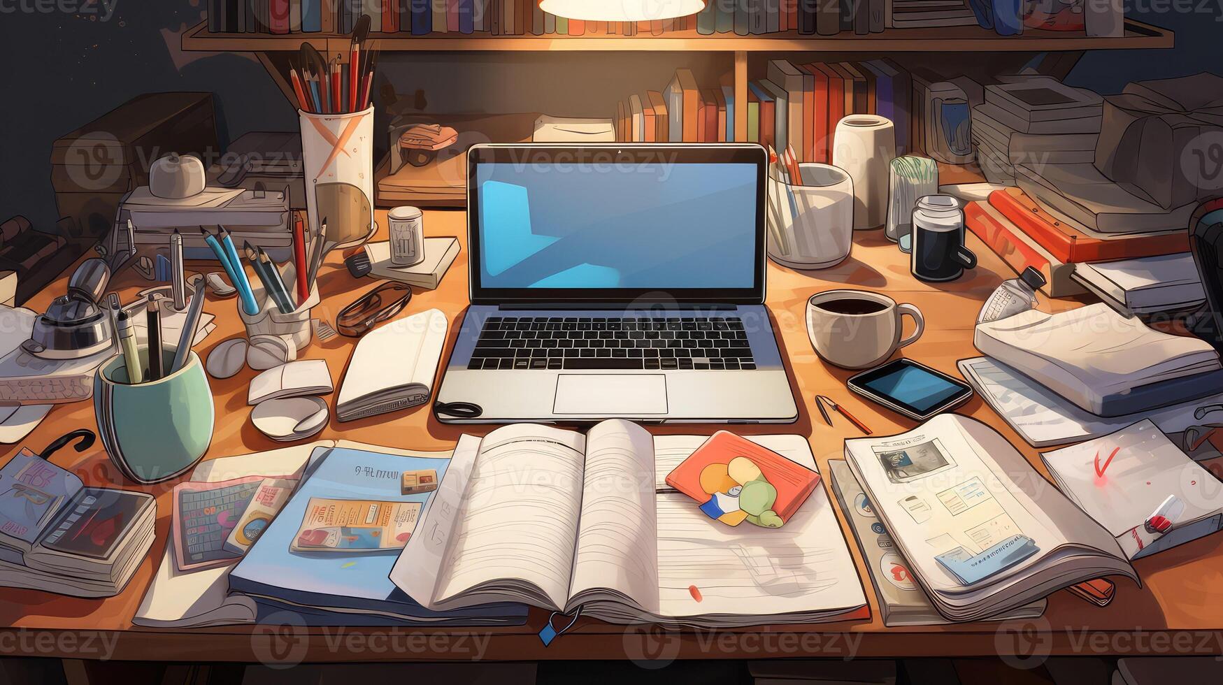 work student desk home photo