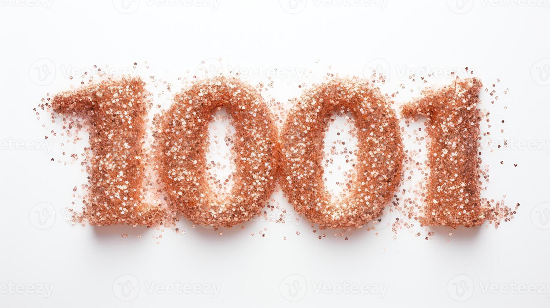 elegant rose gold glitter font photo