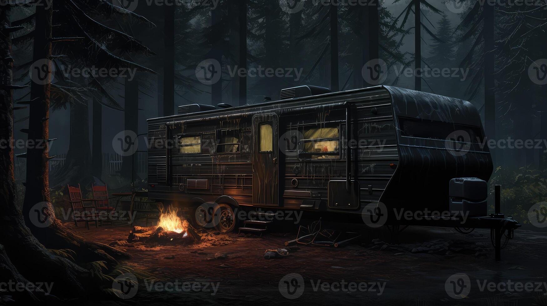 campfire black trailer photo