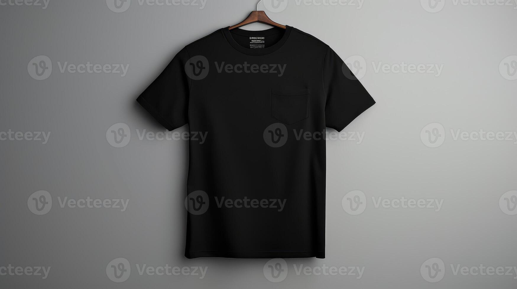 background black pocket t shirt photo