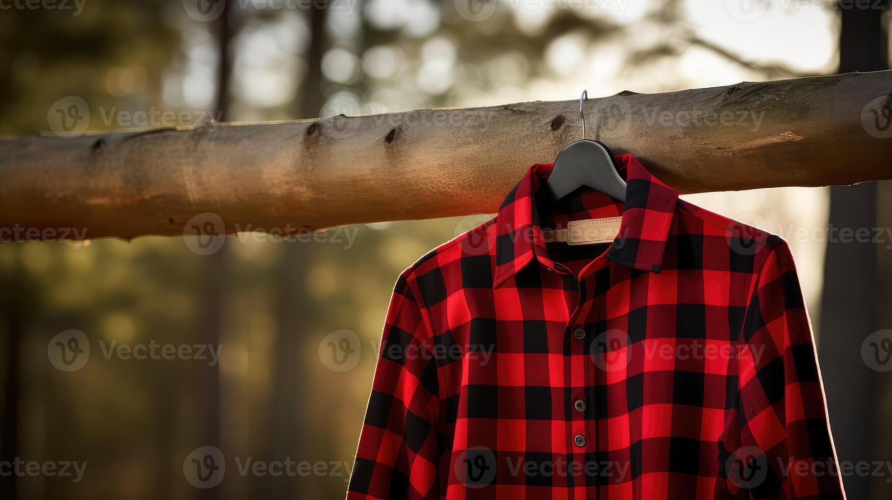 fabric red and black buffalo check photo