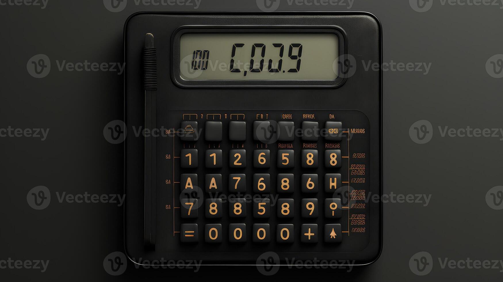 display black hand calculator photo