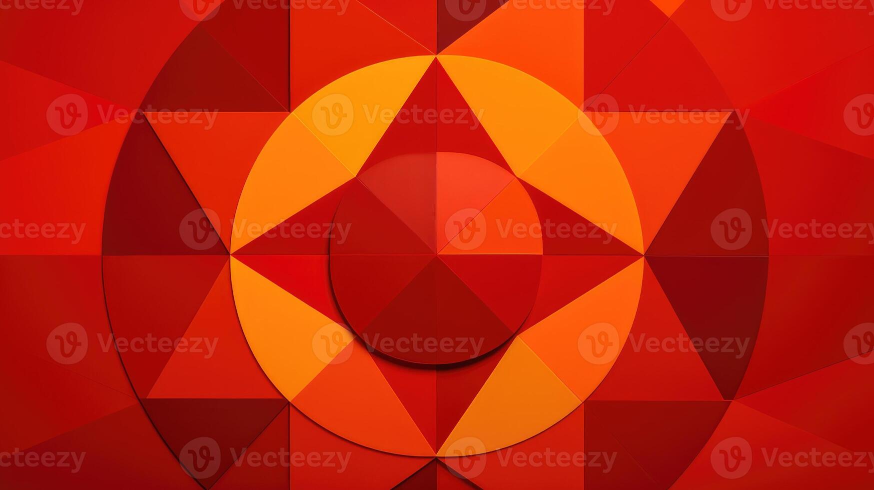 circular red background geometric photo