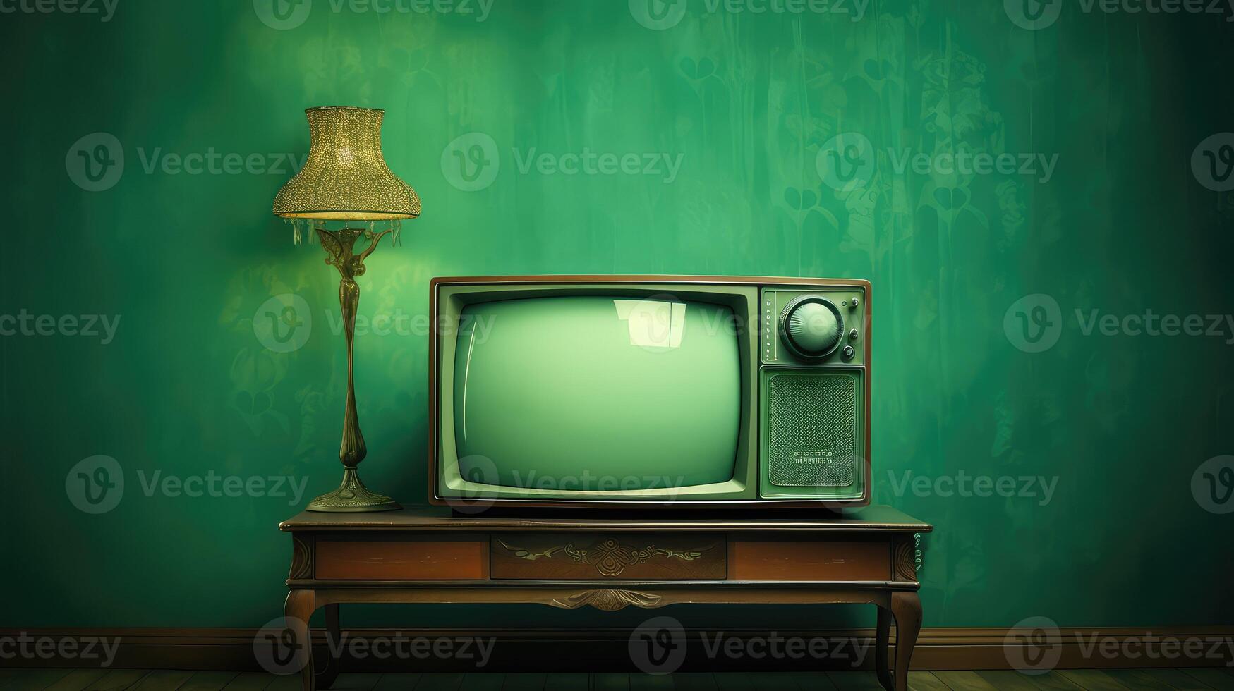 nostalgia old tv green photo
