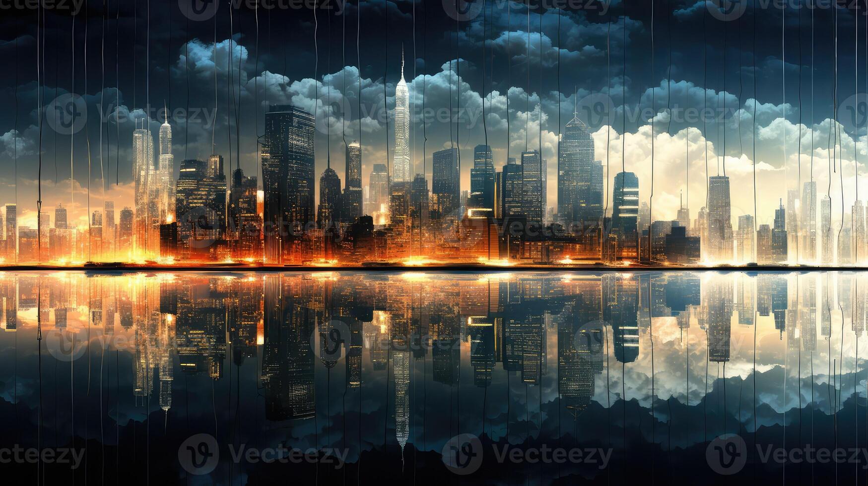 skyle reflection in water photo