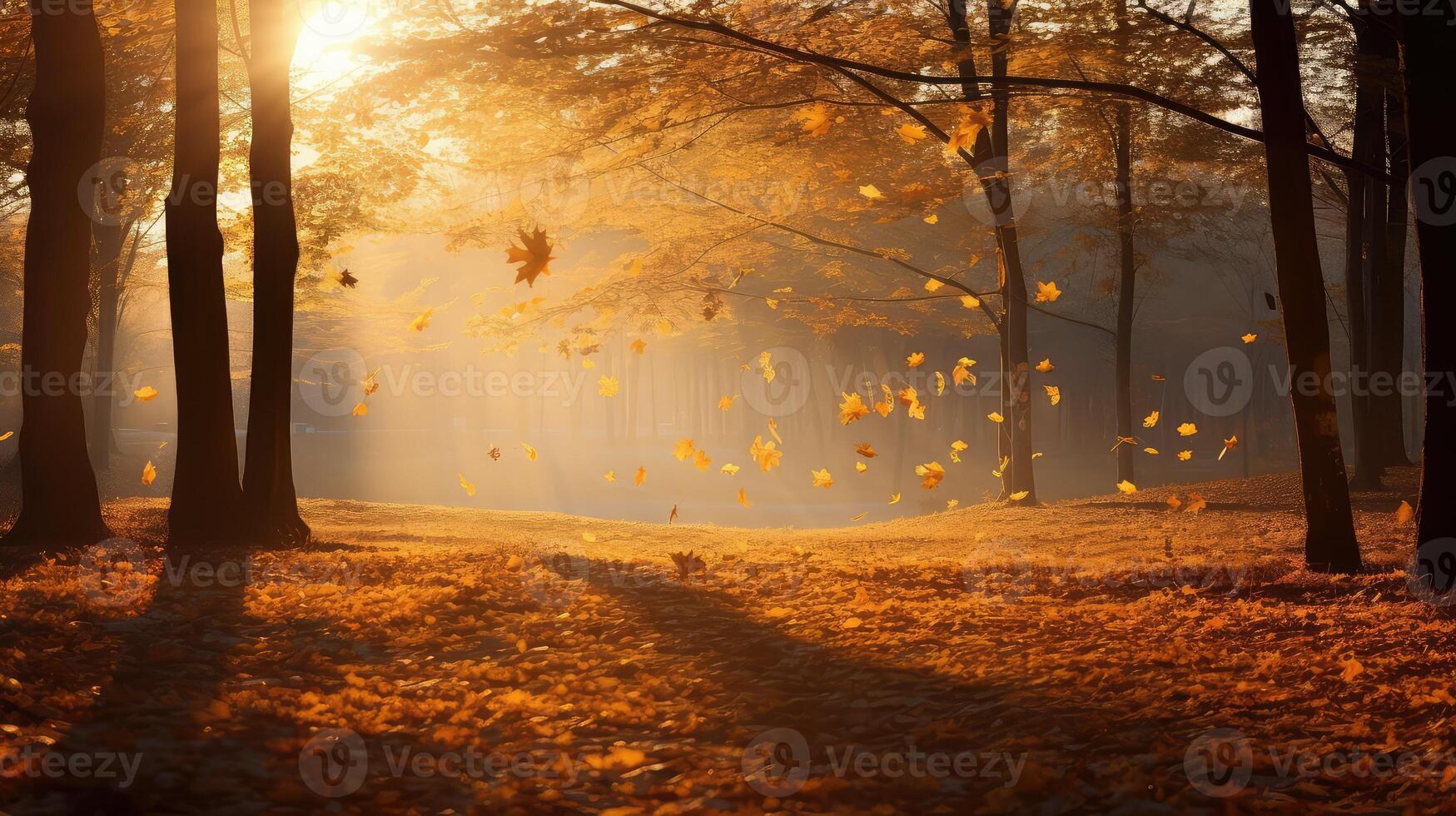dance fall leaves swirl photo