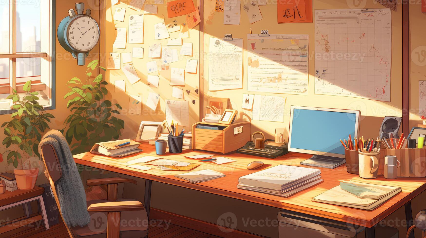 notes office set photo