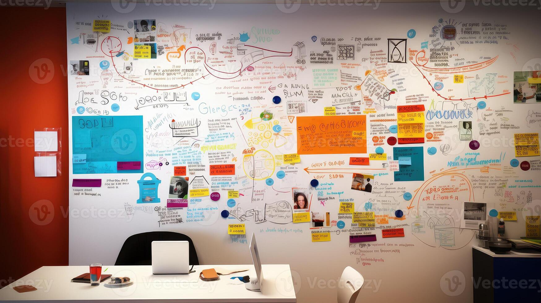 brainstorming office whiteboard photo