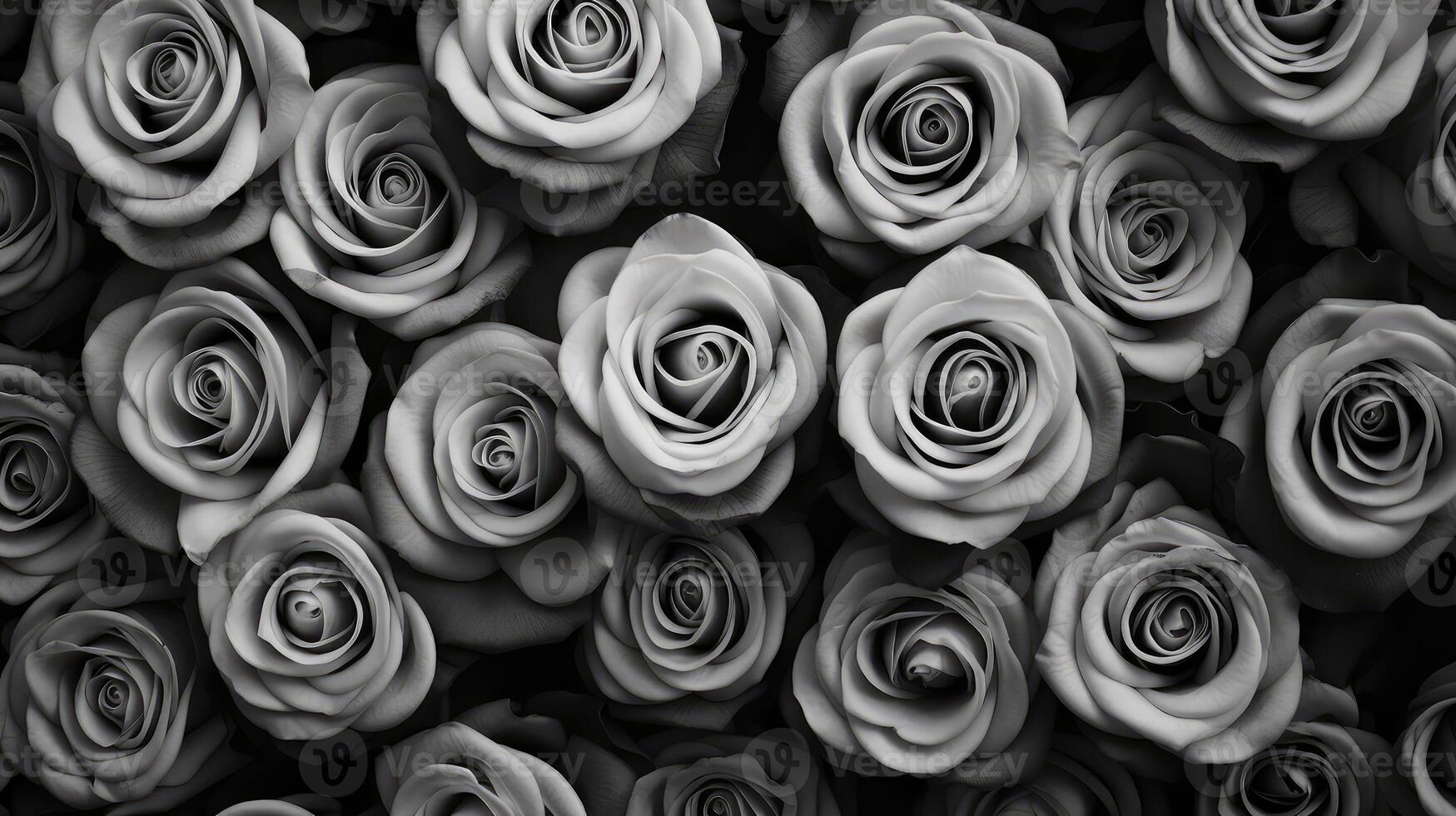 grayscale black and white roses background photo