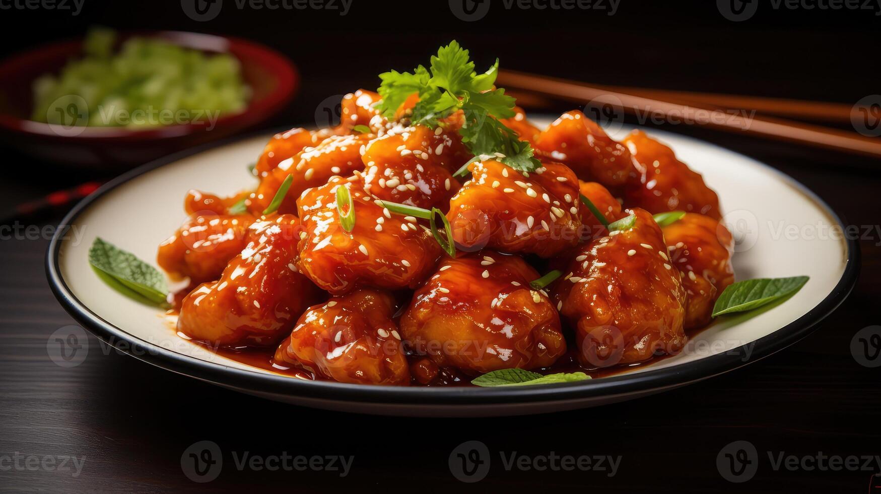 savory orange chicken photo