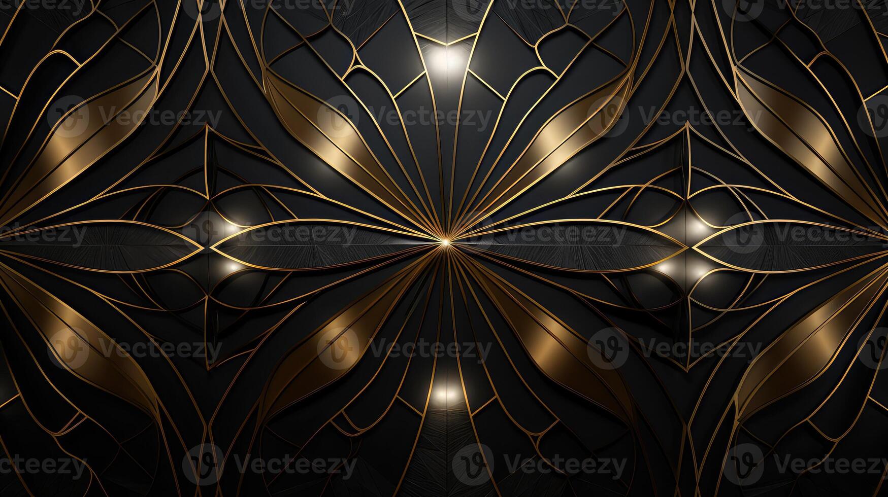 geometric gold and black pattern photo