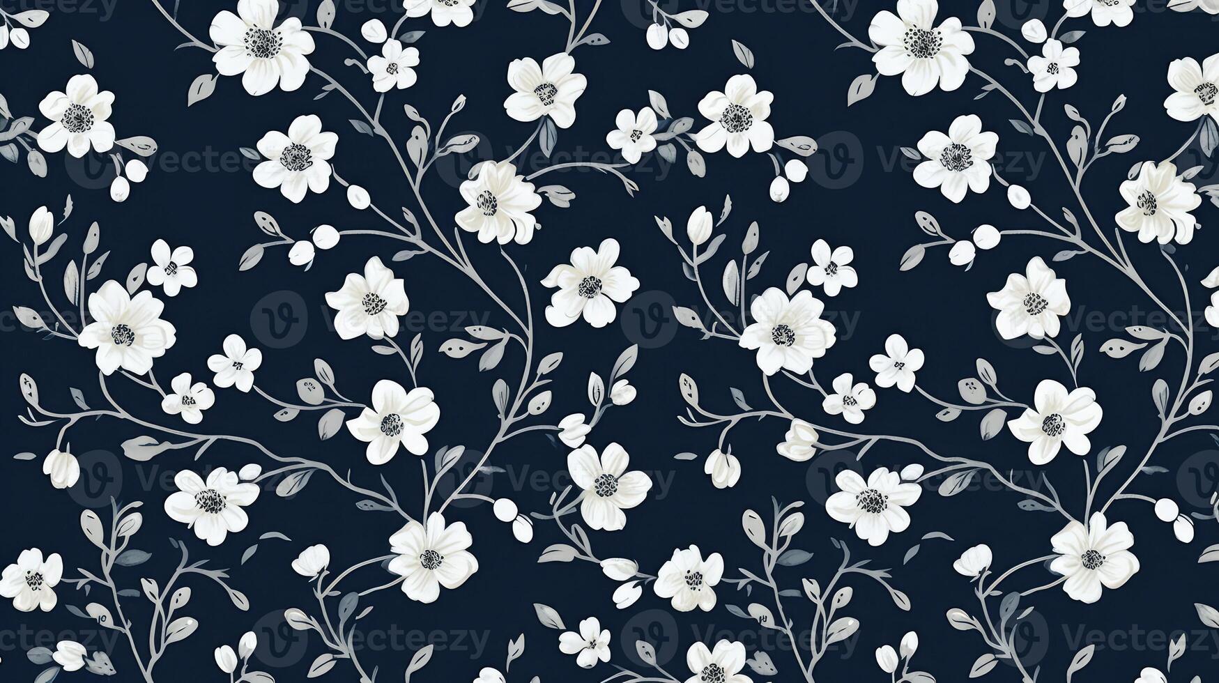 floral blue background flowers photo