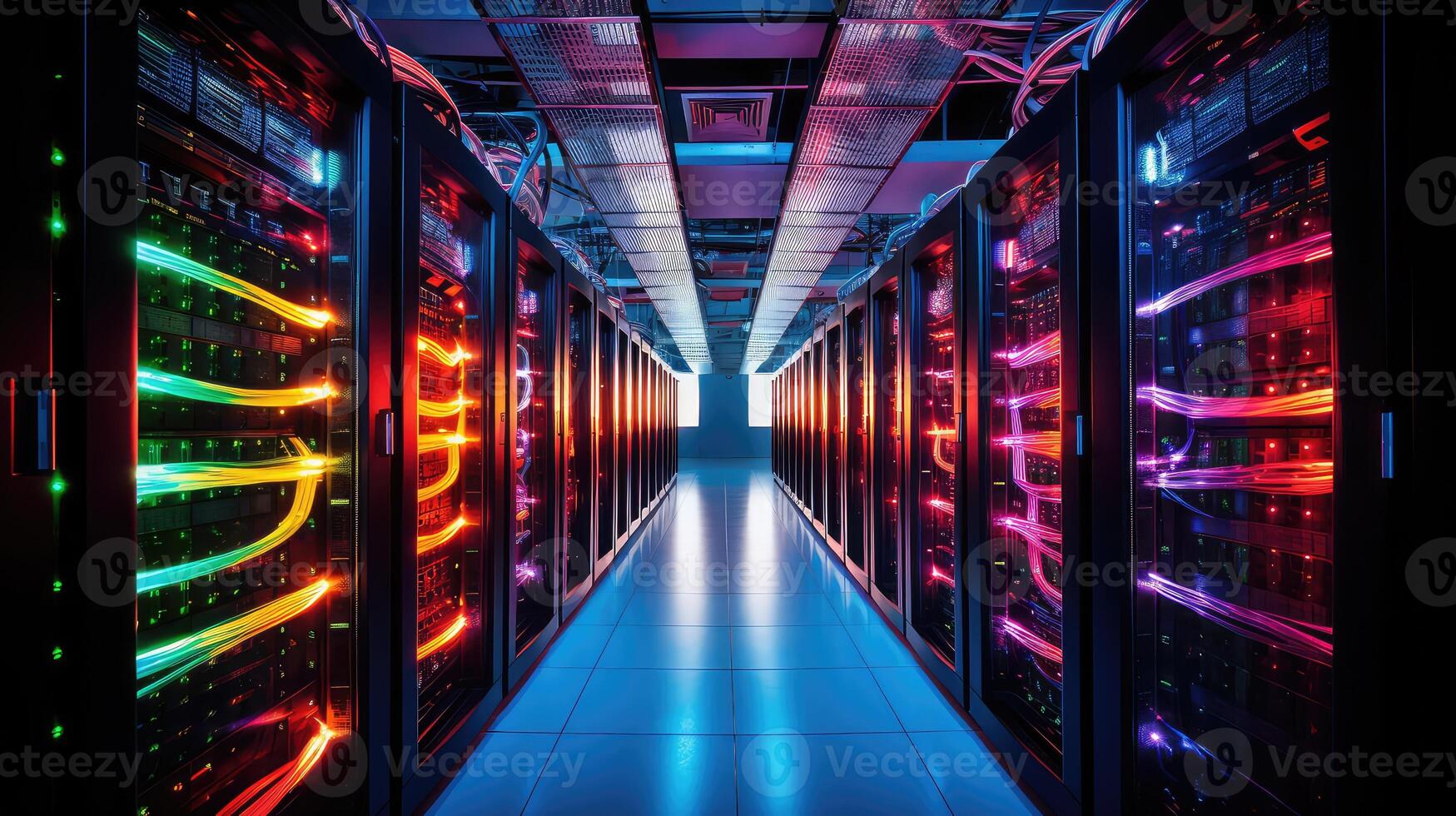 cables data center abstract photo