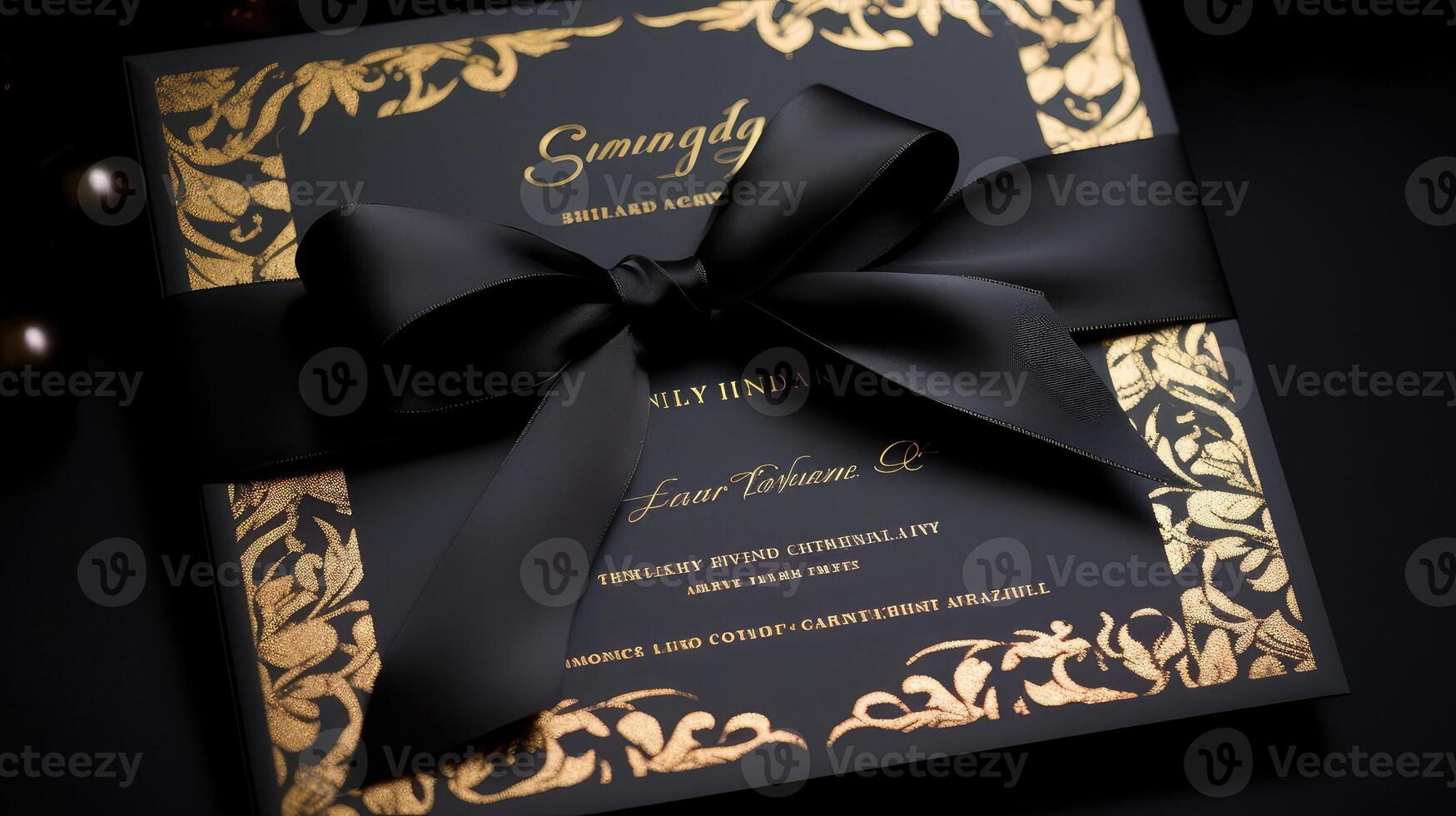 sophistication black gold birthday photo
