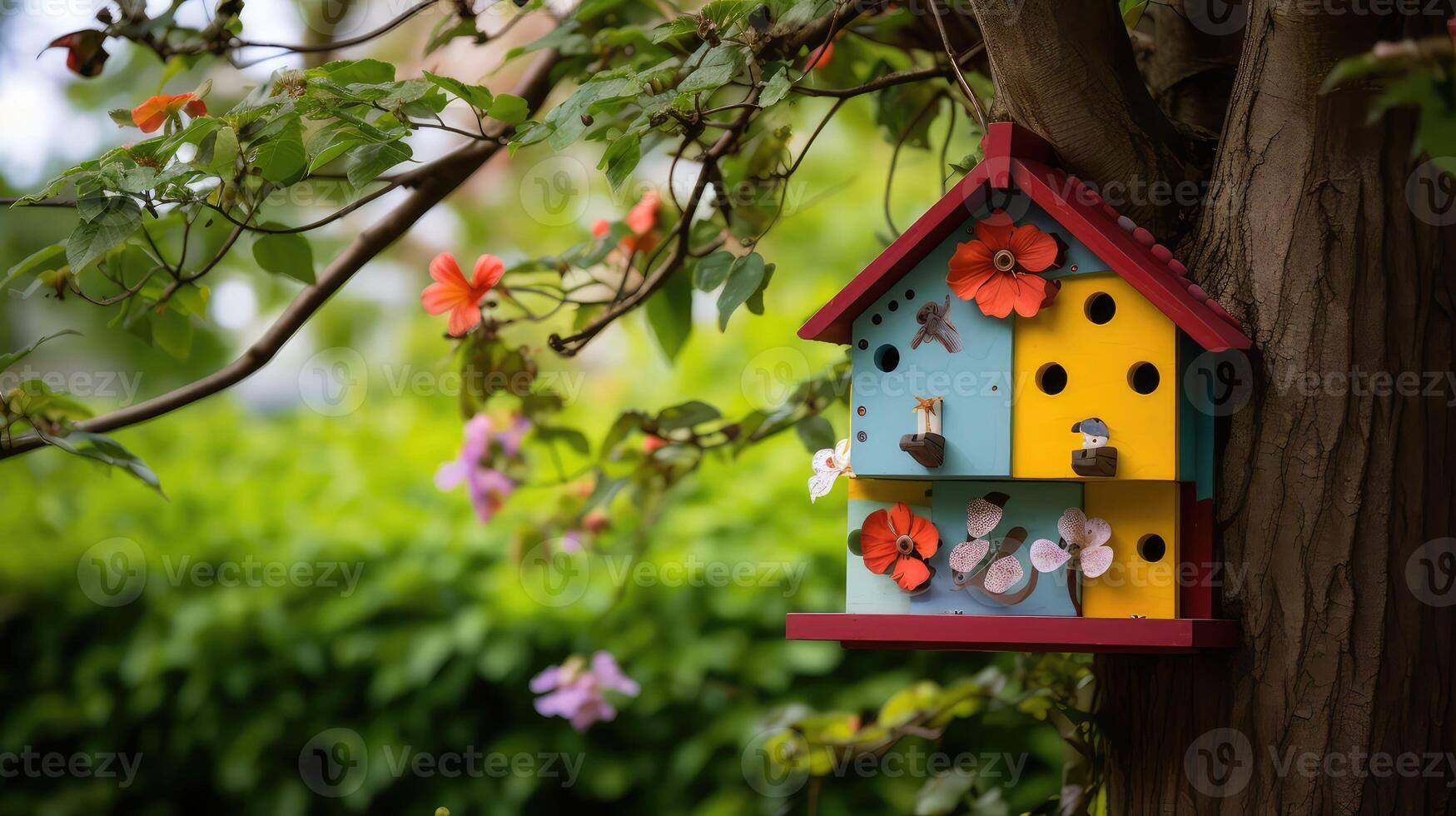 garden bee nesting box photo