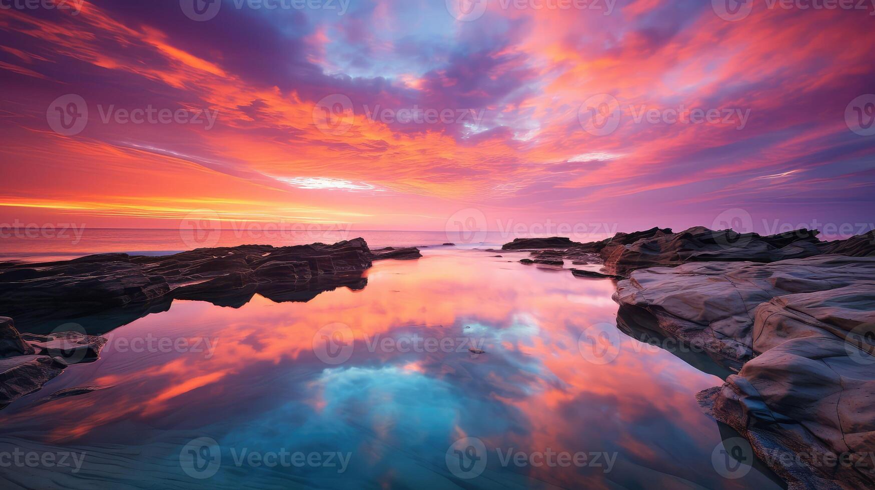 colorful ocean road photo