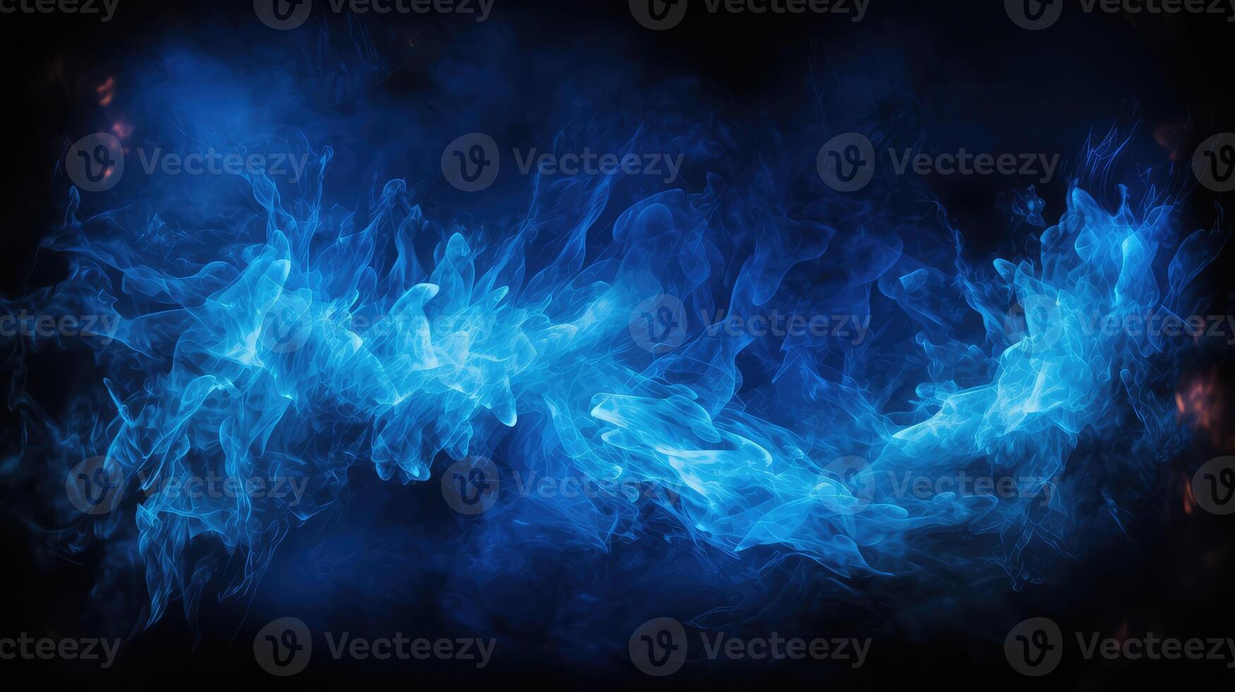 flames blue fire background photo