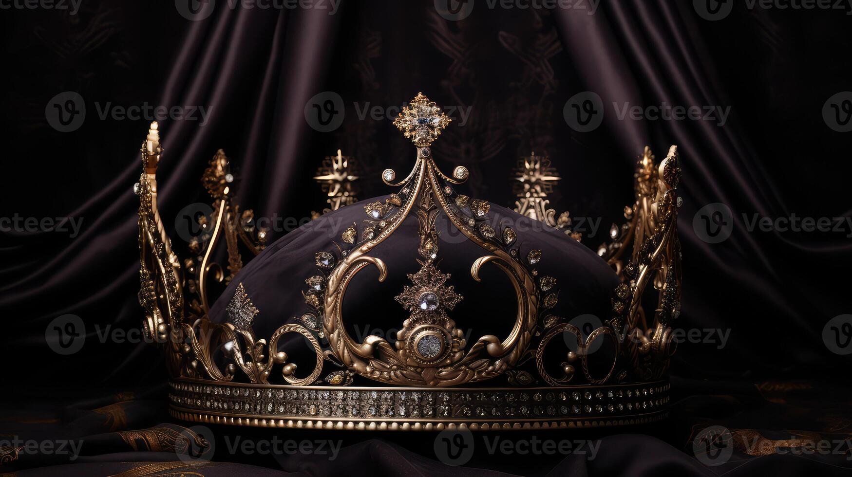 luxurious black queen crown photo