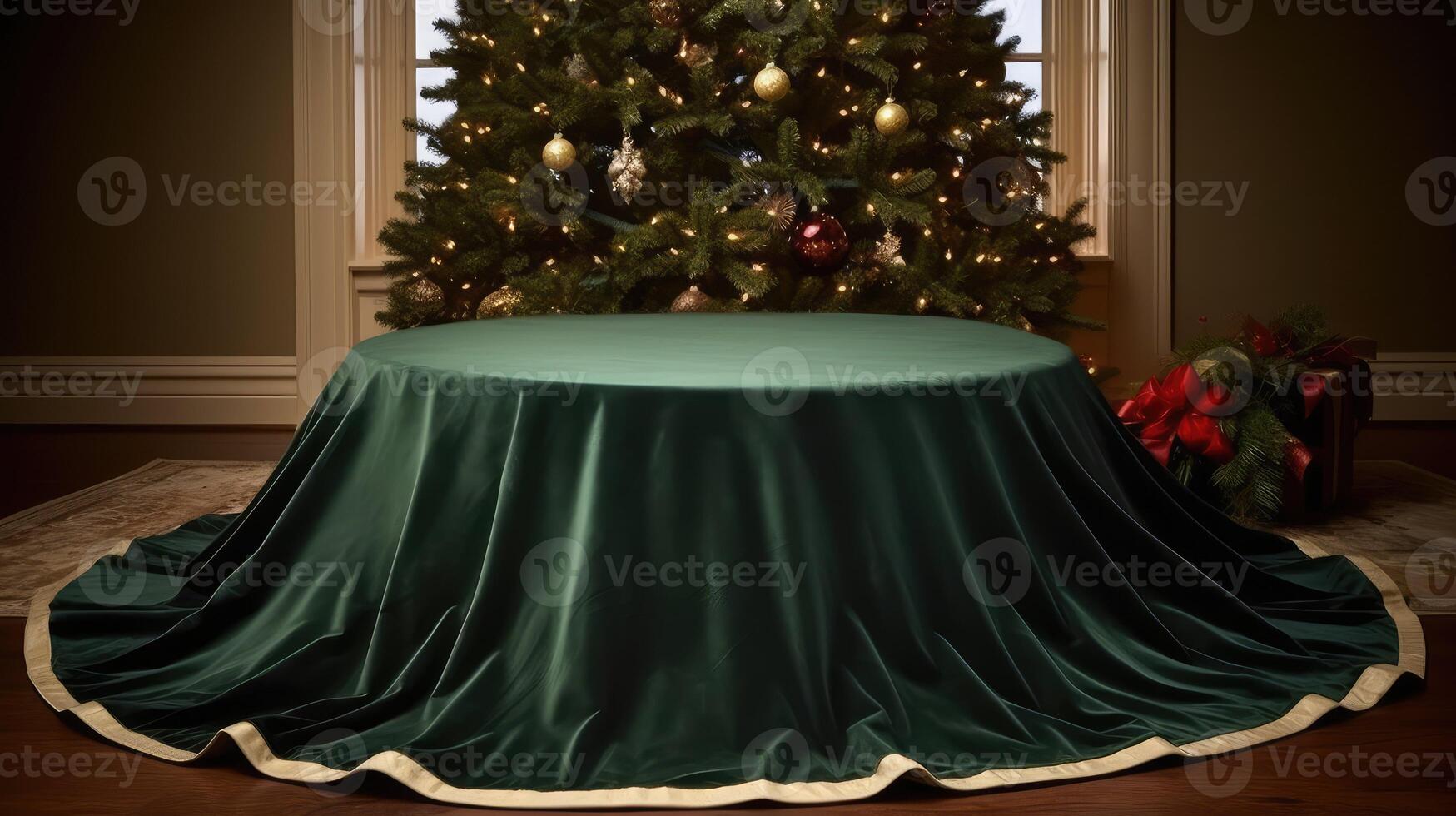 classic christmas tree skirt photo