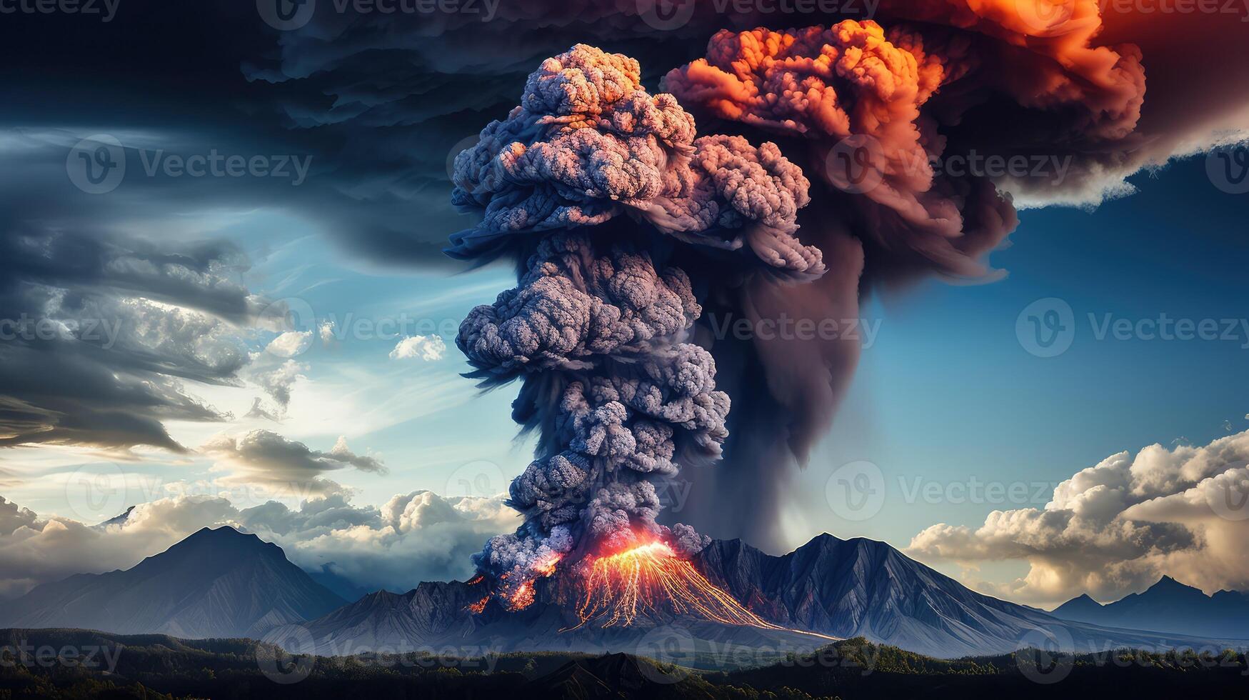 ash black plume of smoke photo